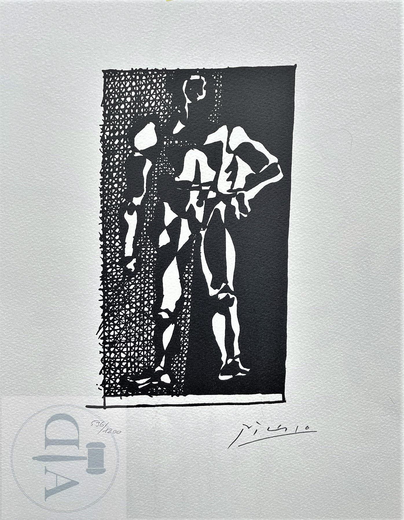 Null 毕加索/石版画 "Hélène chez Archimède planche XXI "出版于1972年，编号1200 ex. 42 X 33厘米