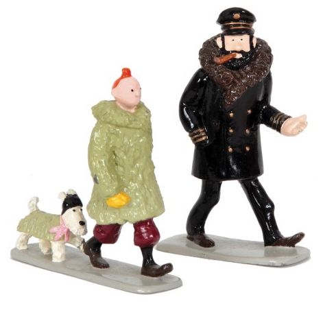 Null 
Hergé/Tintin. Ref Pixi 4534 "Tintin Snowy and Haddock in coat"。 选自专辑《神秘的星》&hellip;