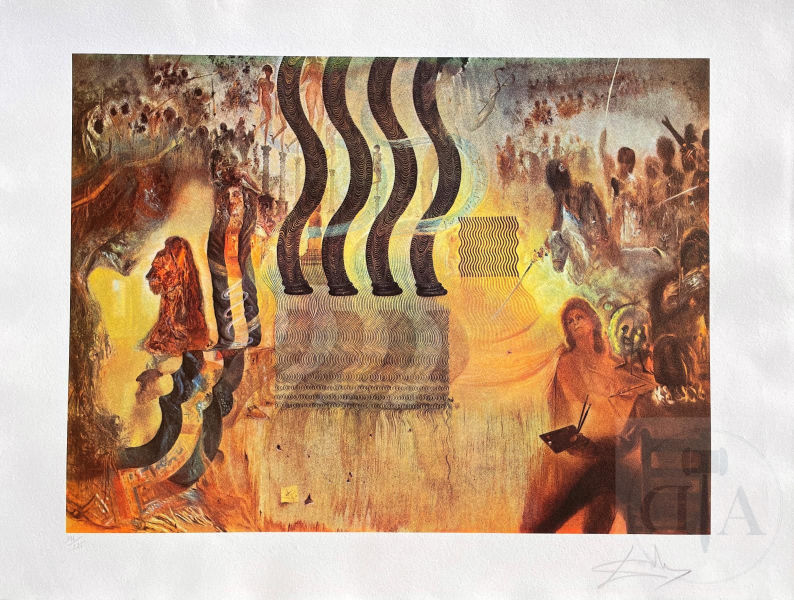 Null Salvador Dali/Lithograph "L'Apothéose du Dollar". Hand made signature and n&hellip;
