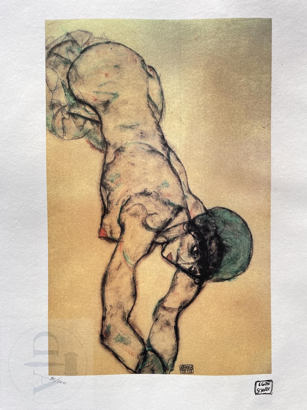 Null Egon Schiele/Lithograph n°/200 ex. Dry stamp "SPADEM". New condition. 70 X &hellip;