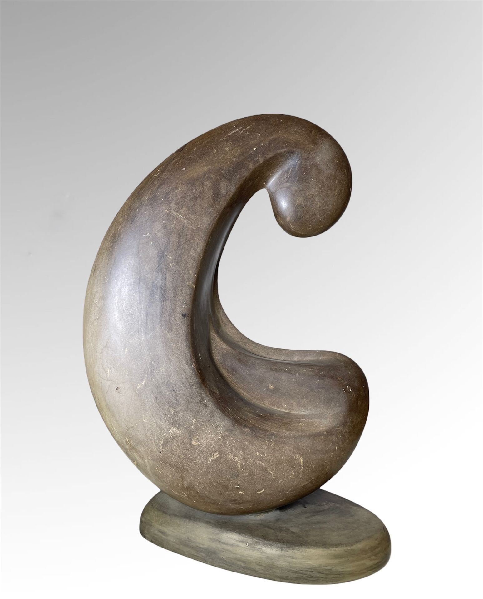 Null Ben Lulu Sami/Sculpture abstraite en granite/Marbre. Signé vers 1995. TBE+.&hellip;