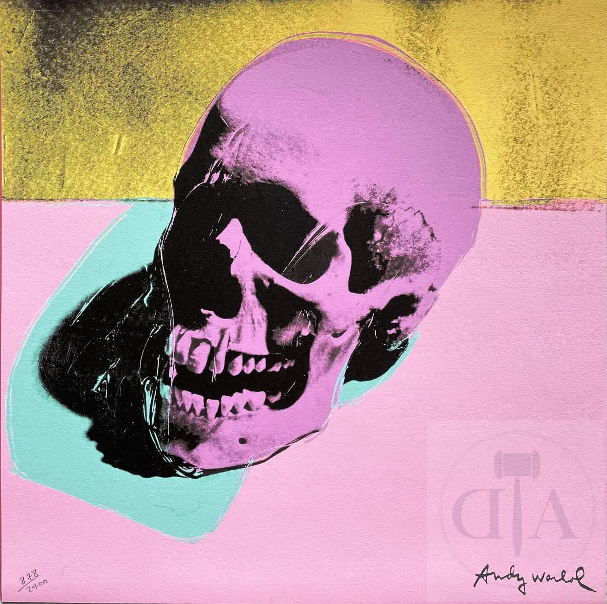 Null Andy Warhol/Lithografie eines Schädels, veröffentlicht vom "Carnegie Museum&hellip;