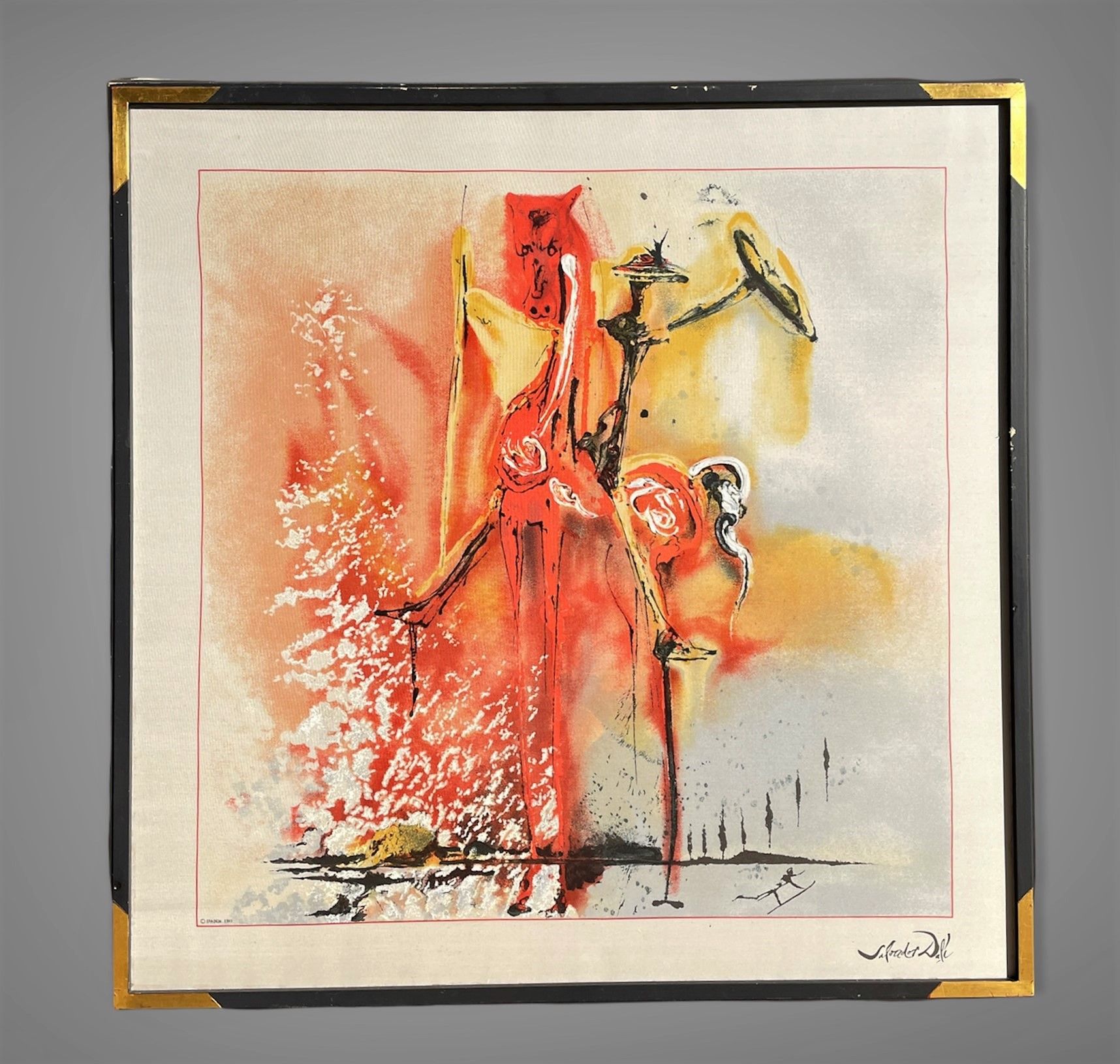 Null Salvador Dali/The Dalinian horses. Serigraphy "The medieval knight" realize&hellip;