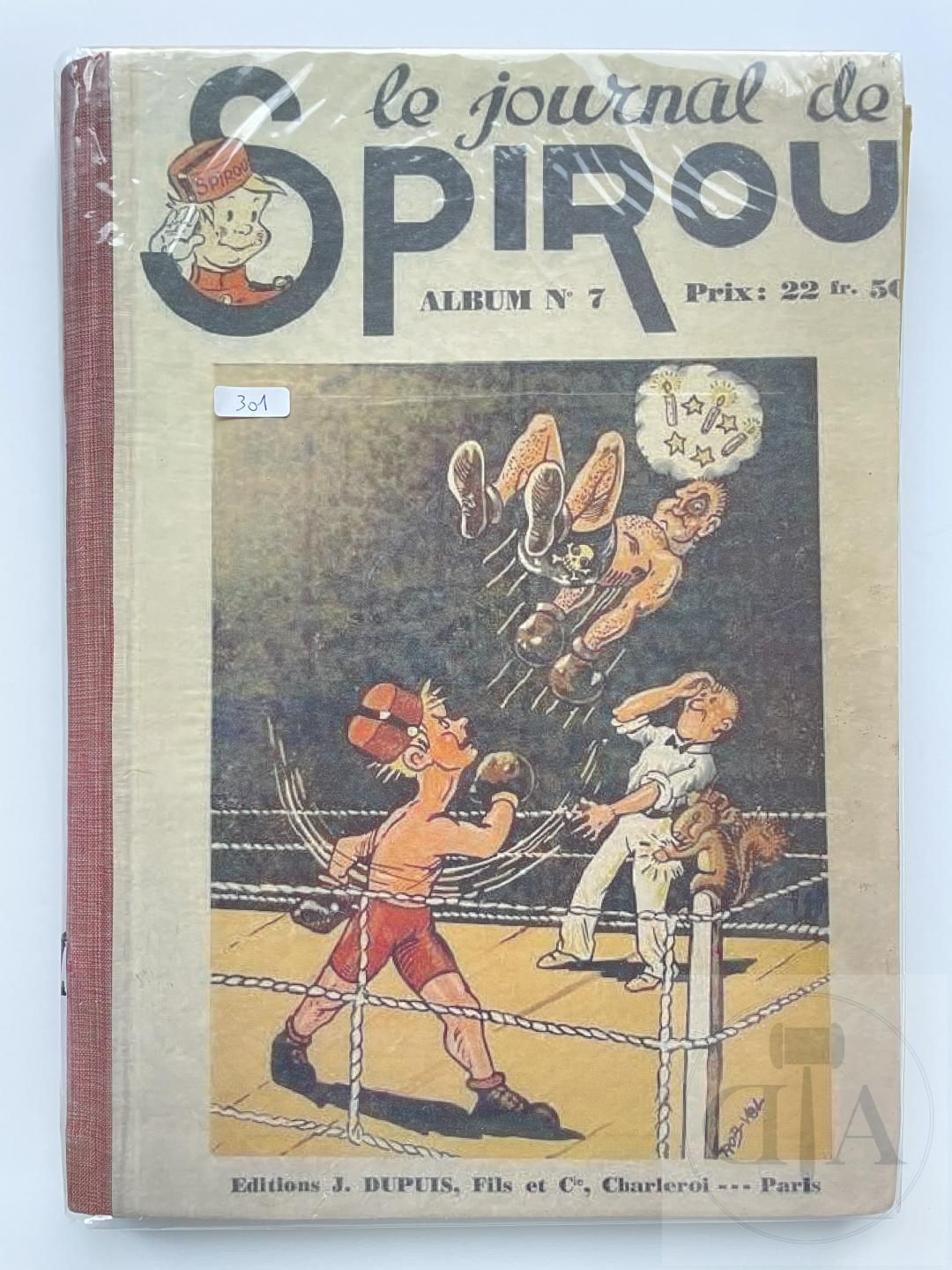 Null Le journal de Spirou/Reliure editeur n°7 of 1940. 完整的状态良好。 旧的修复：新的封面、第一页和末页&hellip;