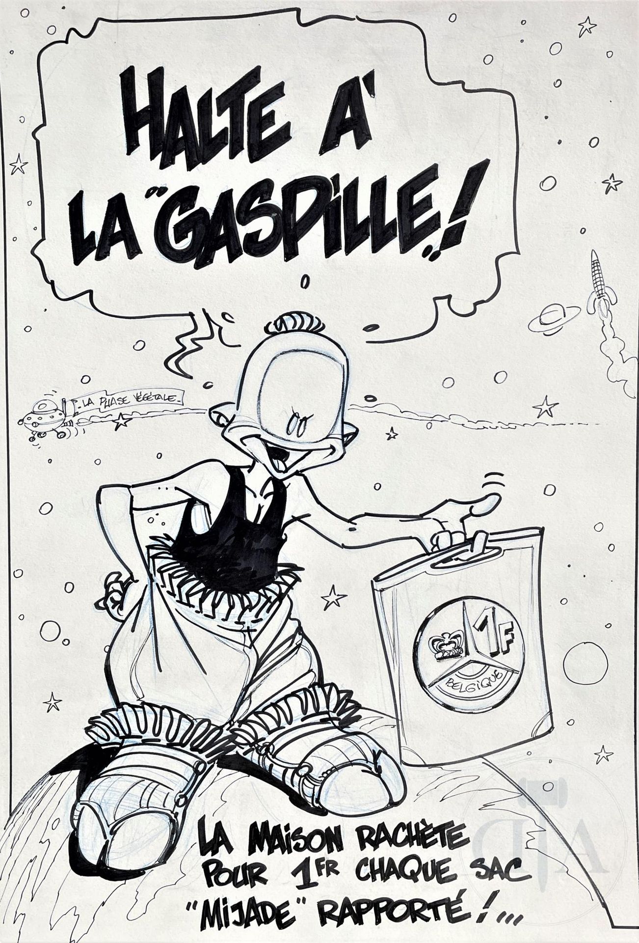 Null Lamquet Chris/Quasar。 为一张与回收利用有关的广告海报而绘制的原画，说明SF系列中的 "Molmol "角色与Biömes的关系。&hellip;