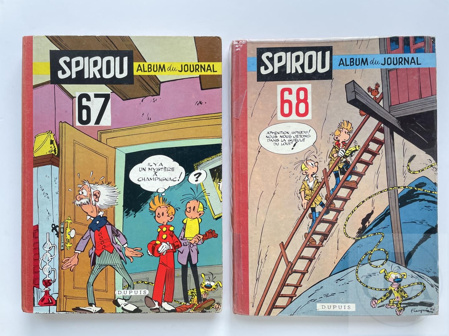 Null Le journal de Spirou/Reliure editeur n°67+68 of 1957. Complete in good cond&hellip;