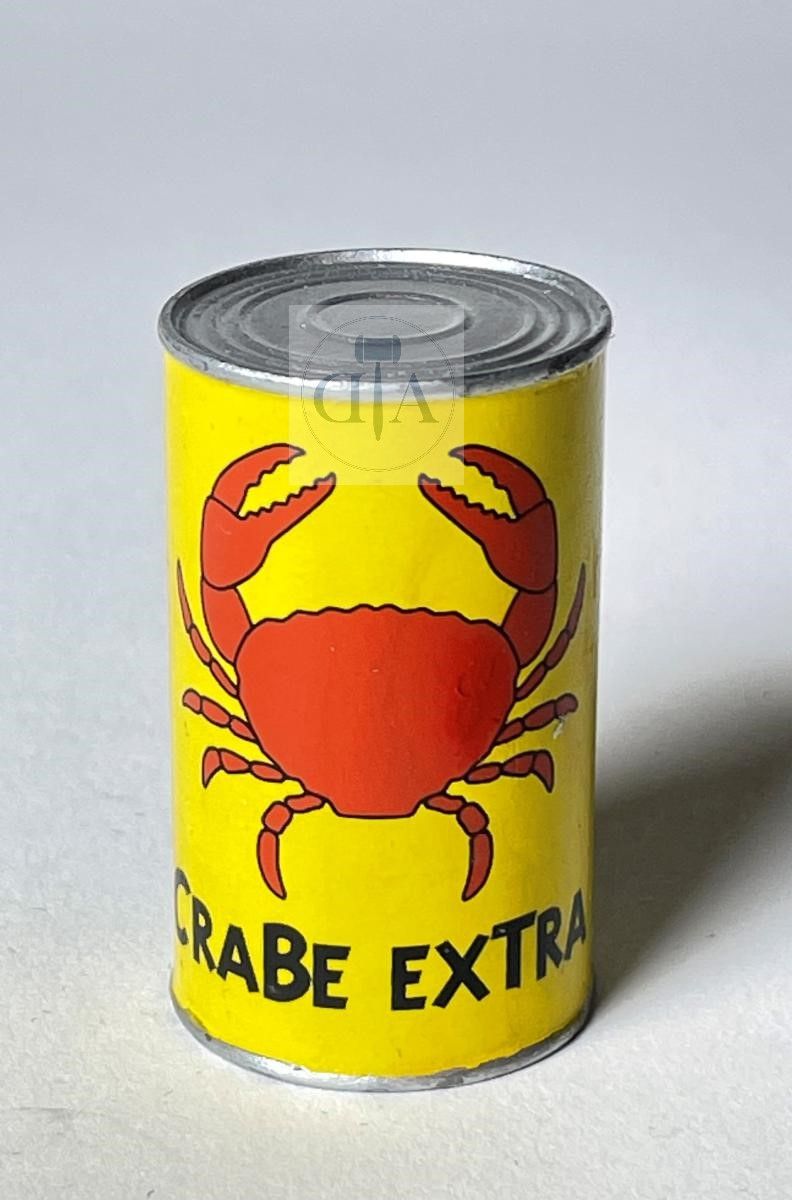 Null Hergé/Tintin. 神话的对象参考文献5602《螃蟹的盒子》。 1994年左右在2075年以前出版。 TBE对黄色背景进行了小幅修饰。