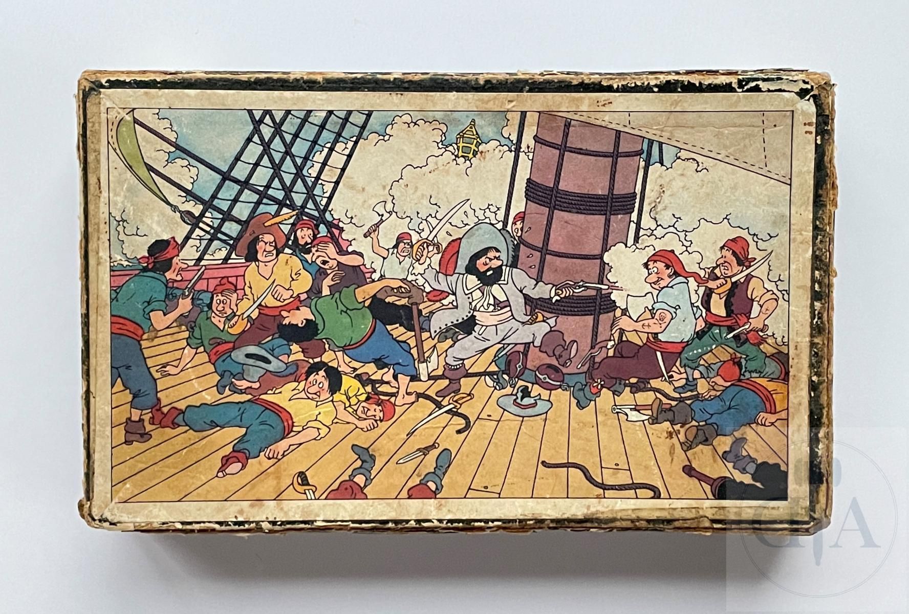 Null Hergé/Tintin. Puzzle Timbre Tintin komplett + grüne Box "Das Geheimnis der &hellip;