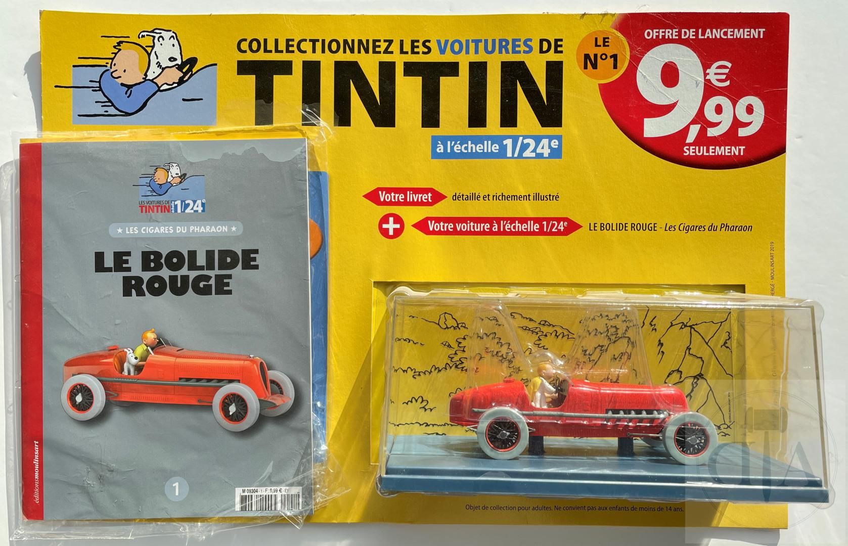 Null Hergé/Tintin. Set of 16 cars at the scale 1/24e of the collection Hachette &hellip;