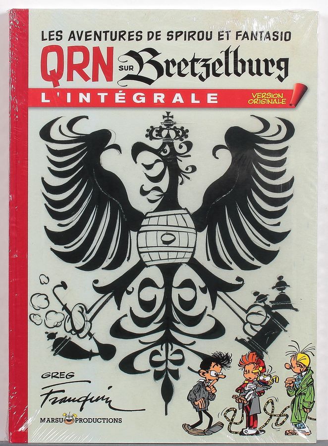 Null 弗朗昆/斯皮鲁和方塔西奥。 豪华印刷画册 "QRN sur Bretzelburg" L'intégrale编辑于2008年，编号HC/100，全新状&hellip;