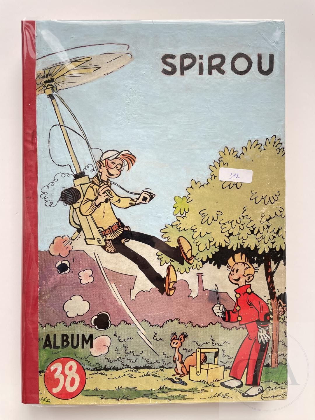 Null 斯皮鲁杂志》（Le journal de Spirou/Reliure editeur）1951年第38期。 完整的状态良好。 旧的修复：封皮修饰，边&hellip;