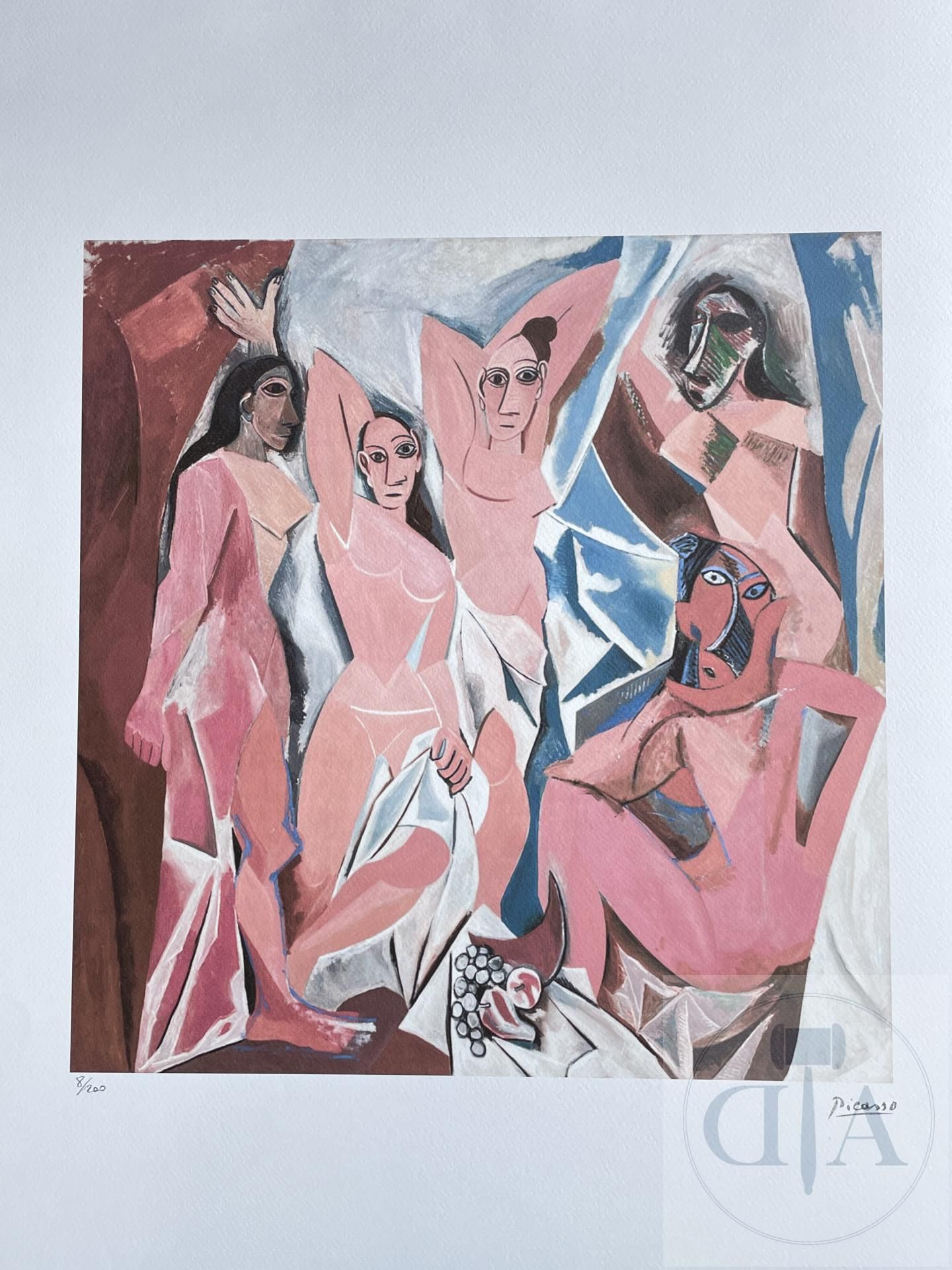 Null Picasso/Litografia "Les Demoiselles d'Avignon" pubblicata dalla Fondazione &hellip;