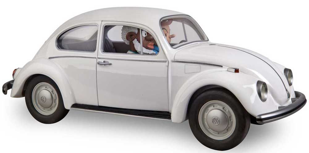 Null Franquin/Spirou und Fantasio. Skulptur mit der Darstellung des VW Käfers au&hellip;