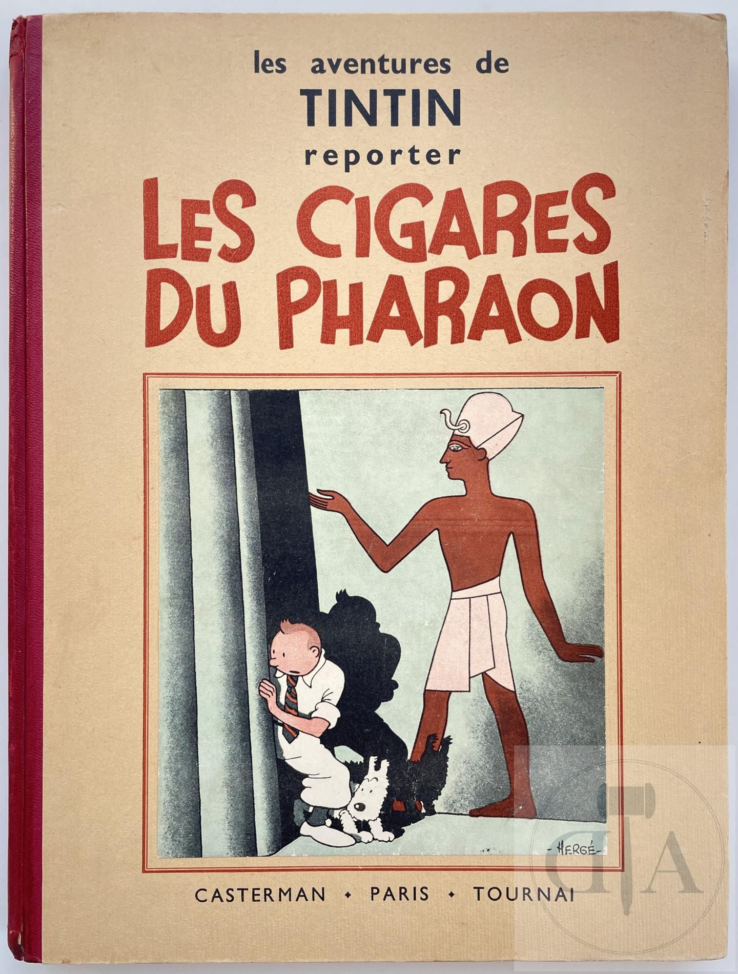 Null Hergé/Tintin. Album T4 "Les cigares du pharaon" édition A16 20e mille de 19&hellip;
