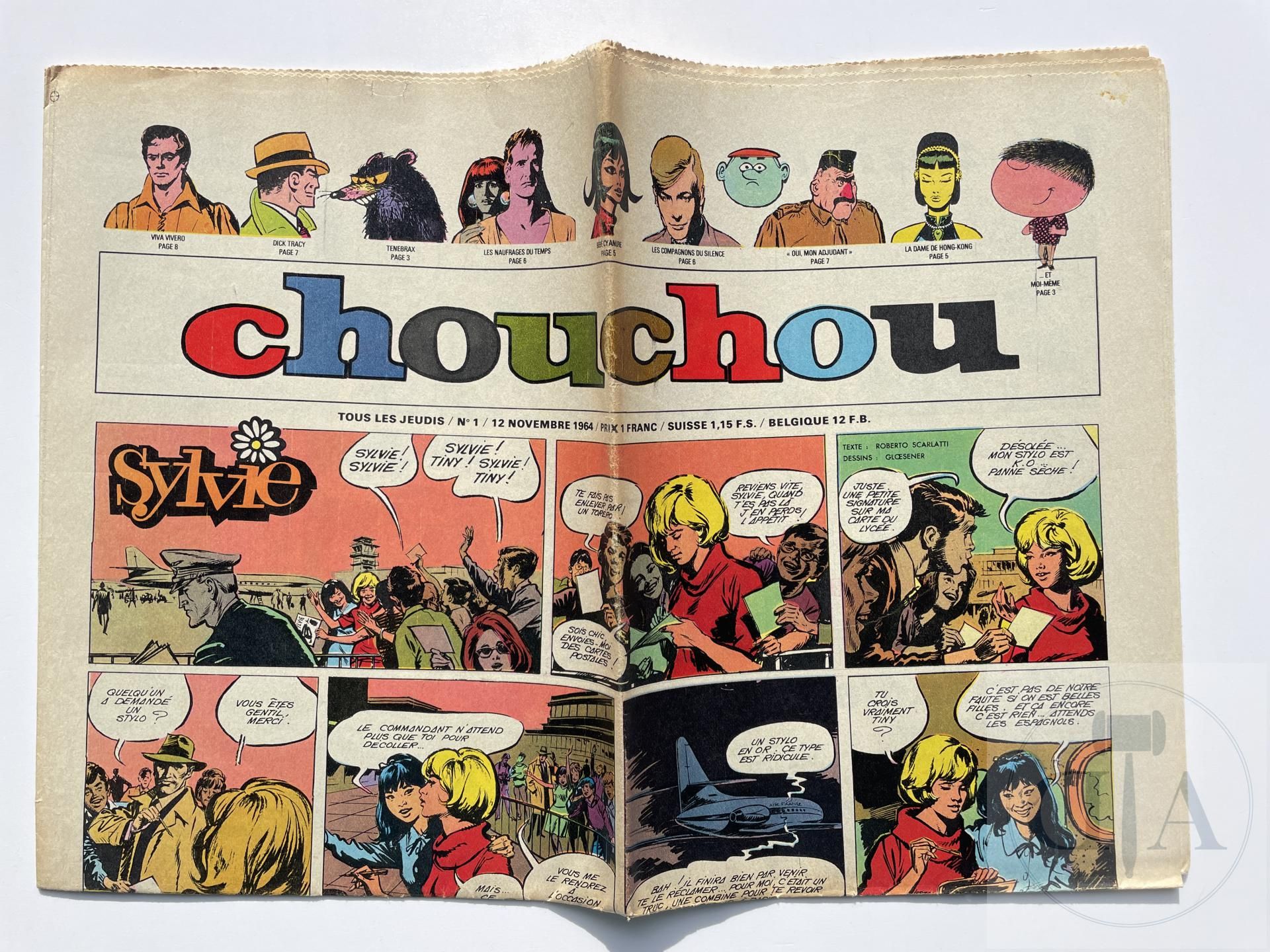 Null Chouchou. Ensemble composé de 6 n° du journal datant de 1964: du n°1 à 3 + &hellip;