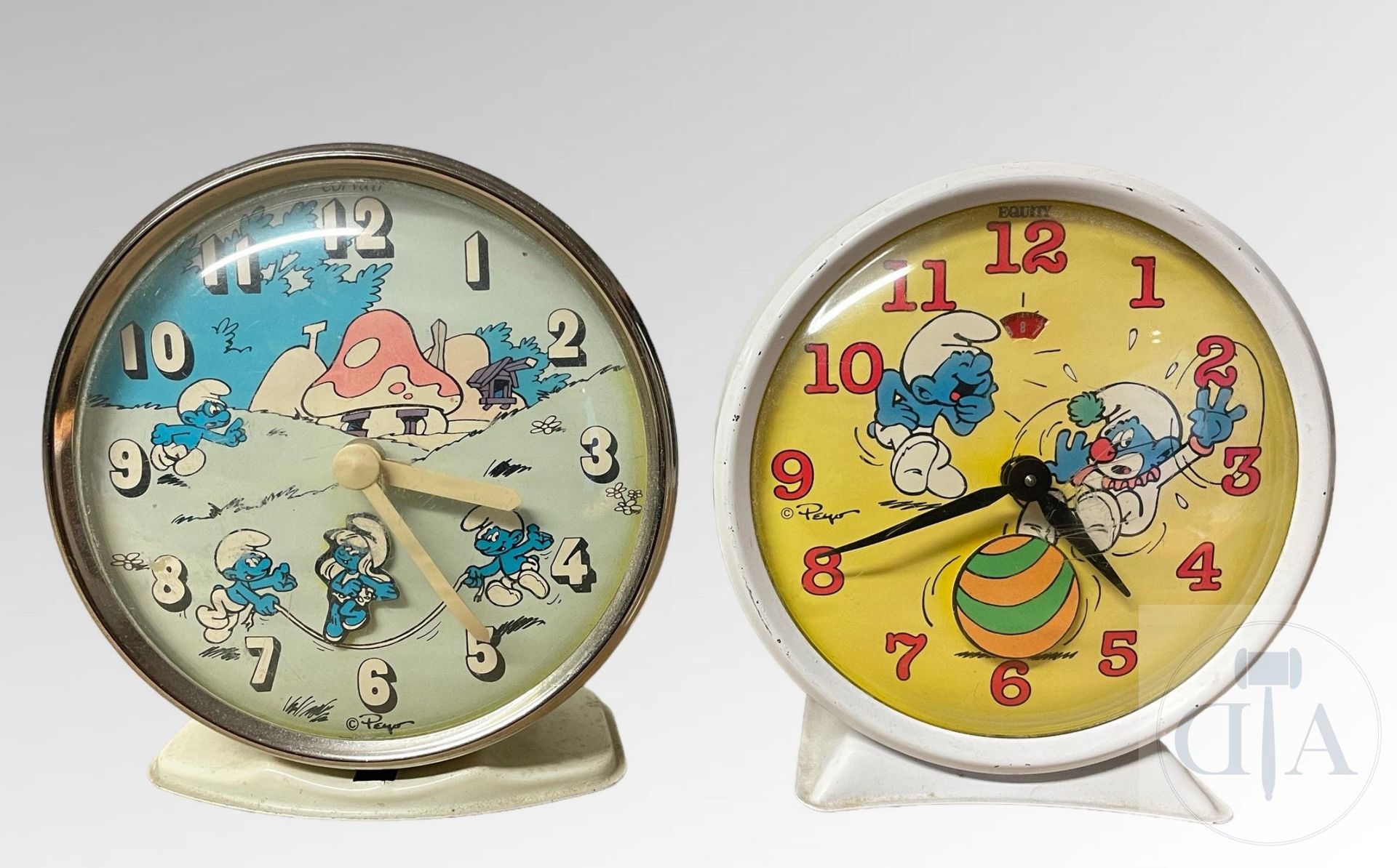 Null Peyo/The Smurfs. Animated mechanical alarm clock around 1985 from Corvair a&hellip;