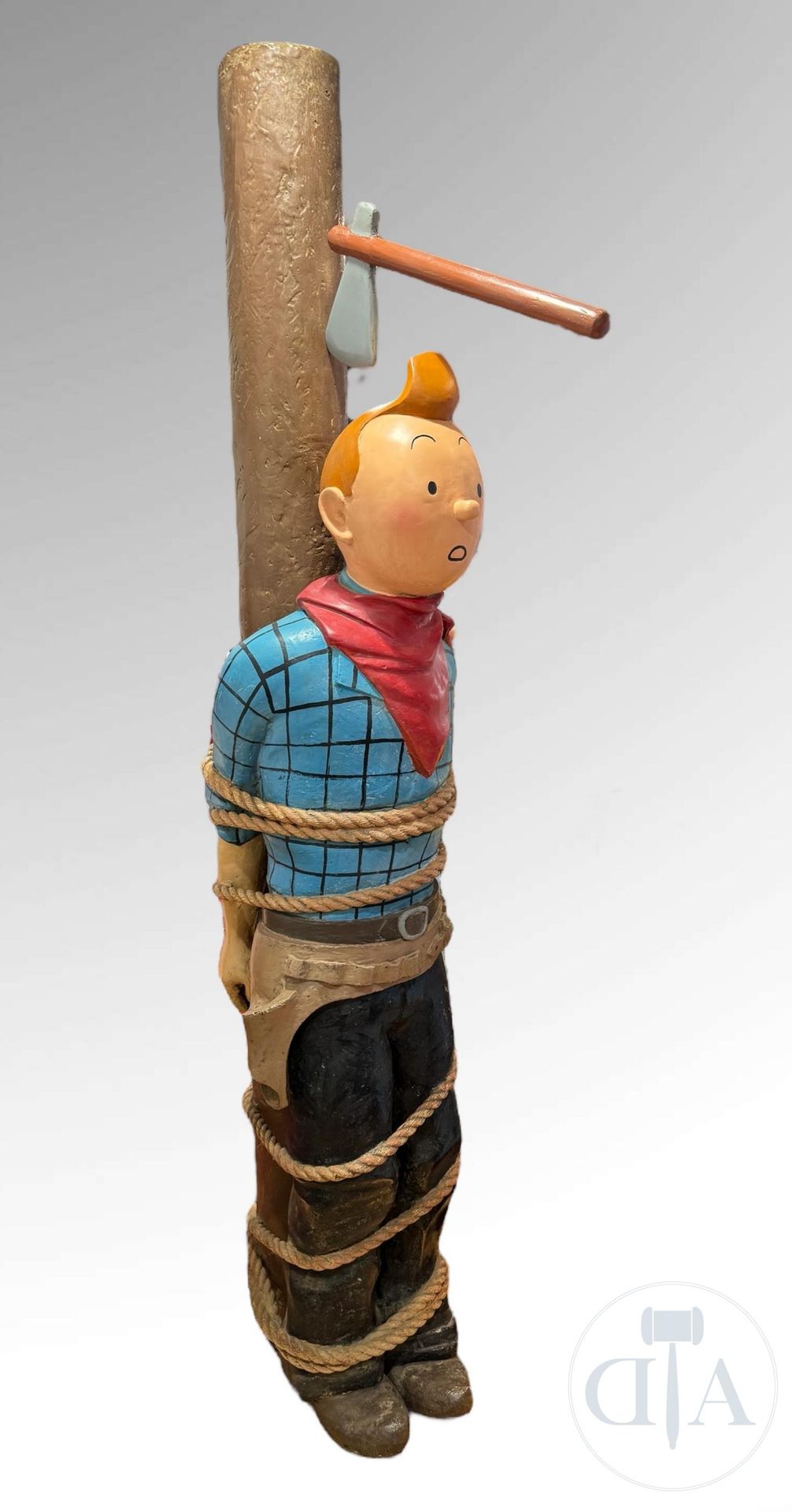 Hergé Tintin Hergé/Cauwenberghs/Tintin. Importante sculpture représentant Tintin&hellip;