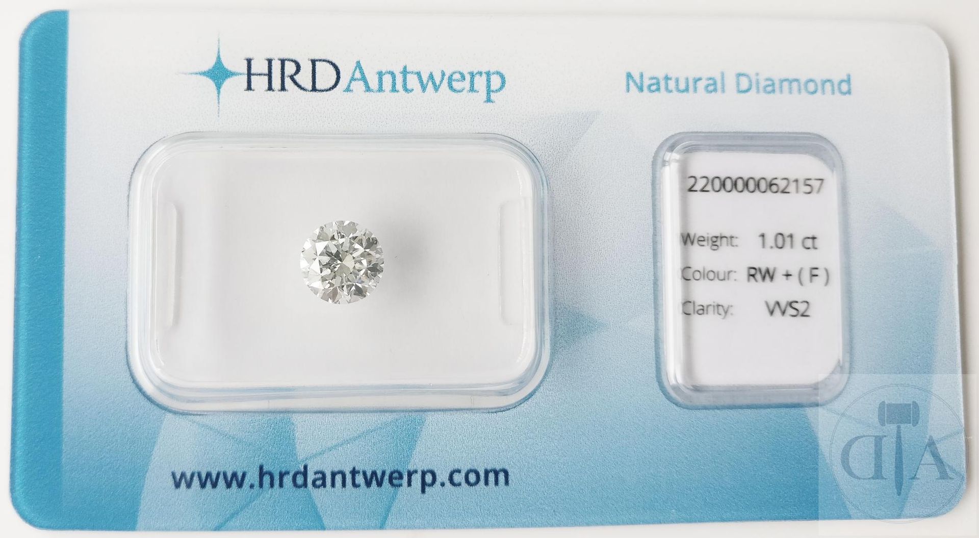 Null "Diamant de 1,01ct certifié HRD - Certificat HRD n° 220000062157 
- Forme :&hellip;