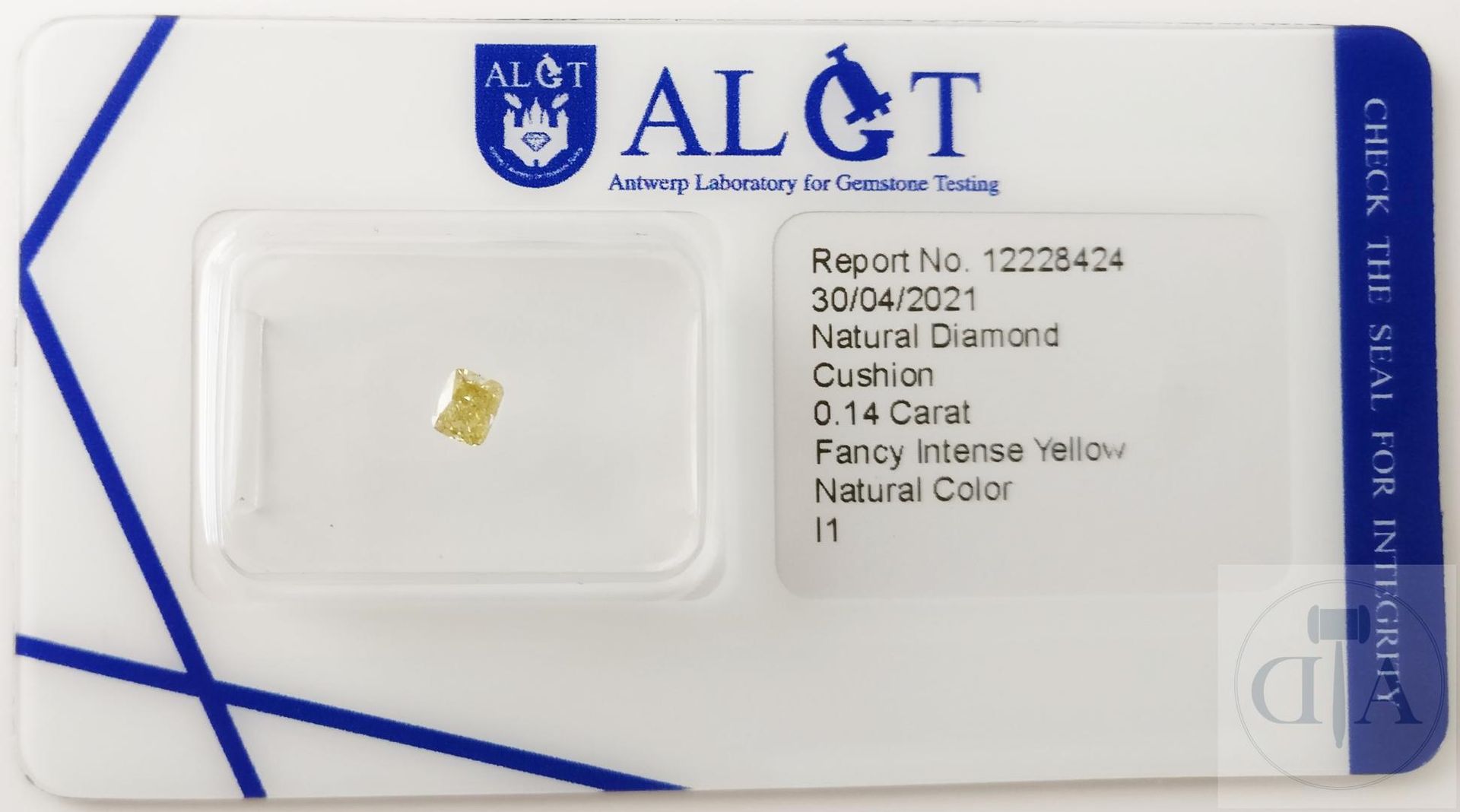 Null "Diamante 0,14ct certificato ALGT- Certificato ALGT No. 12228424 
- Forma: &hellip;