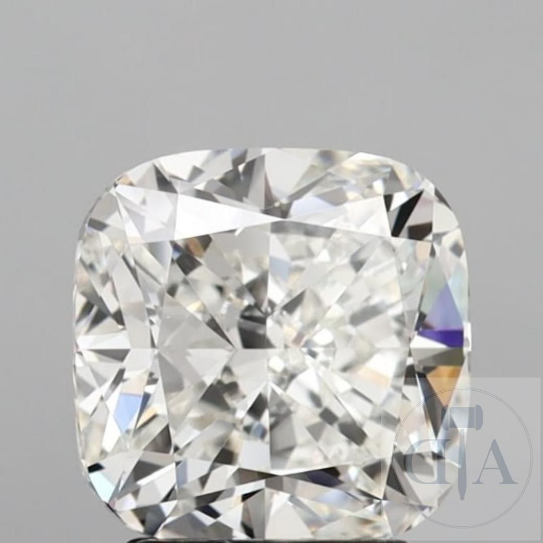 Diamand taille coussin / Cushion cut diamond 令人印象深刻的顶级钻石 4.10 克拉 G VVS1，附 IGI 证书&hellip;