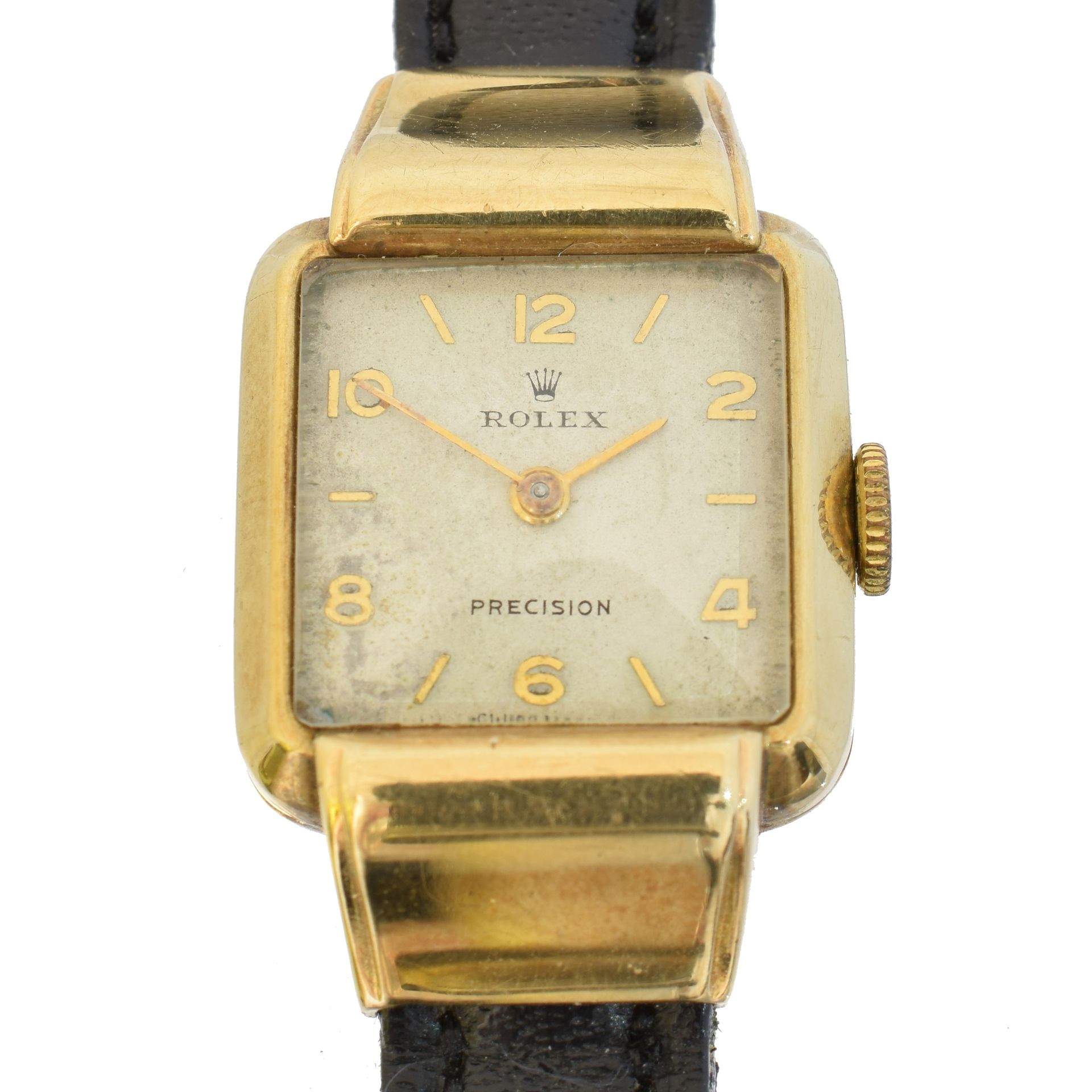 A 9ct gold Rolex Precision wristwatch, 
Une montre-bracelet Rolex Precision en o&hellip;