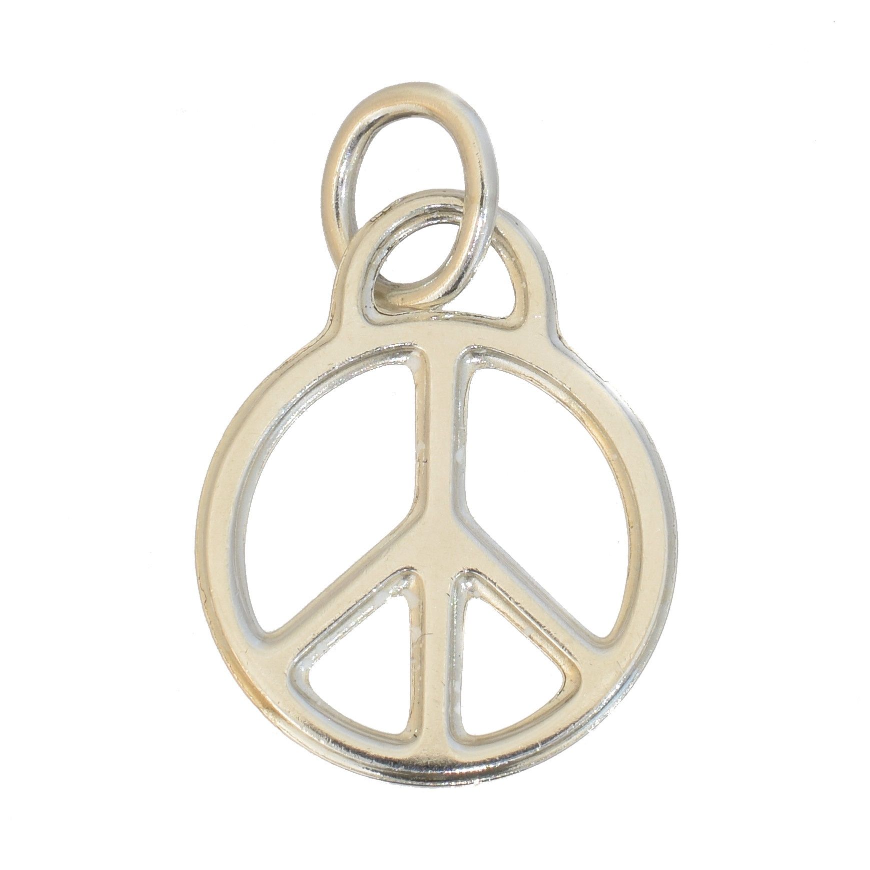 A Tiffany & Co. Peace pendant, 
一件蒂芙尼和平吊坠，签名为T&Co.，印有925，长3.2厘米，毛重2.9克。配有制造者的袋子和&hellip;