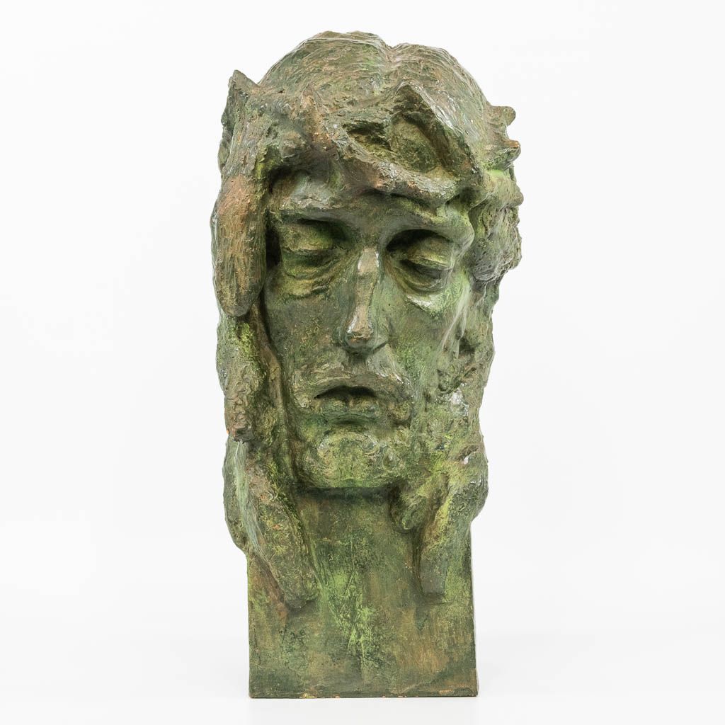 Null Josef Arnost GAUSE (1910-1988) A terracotta buste of Jesus Christ. (27 x 21&hellip;