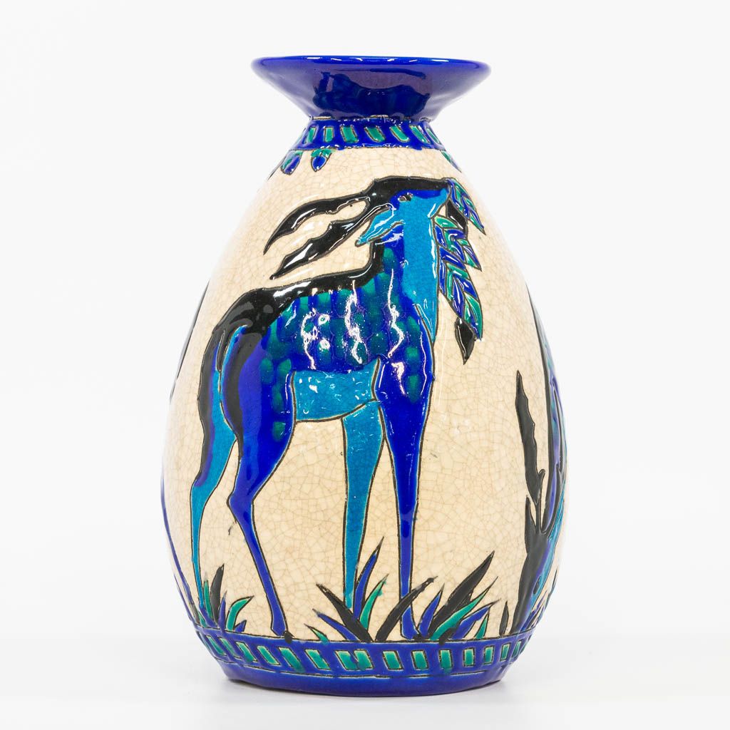 Null Charles CATTEAU (1880-1966) a glazed ceramic vase with decor 943 and made b&hellip;