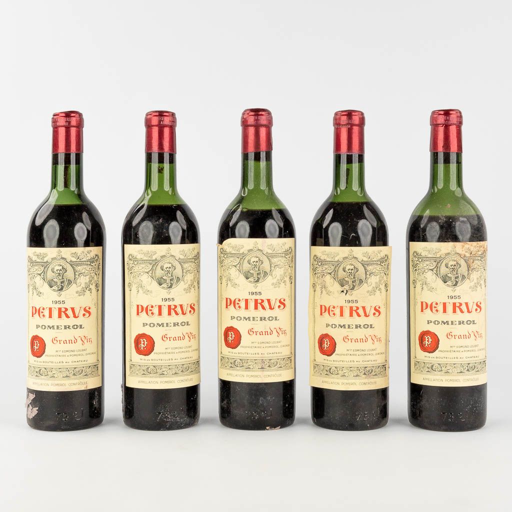 Null 
Château Petrus, 1955, 5 bottles



The bottles have been stored flat in a &hellip;