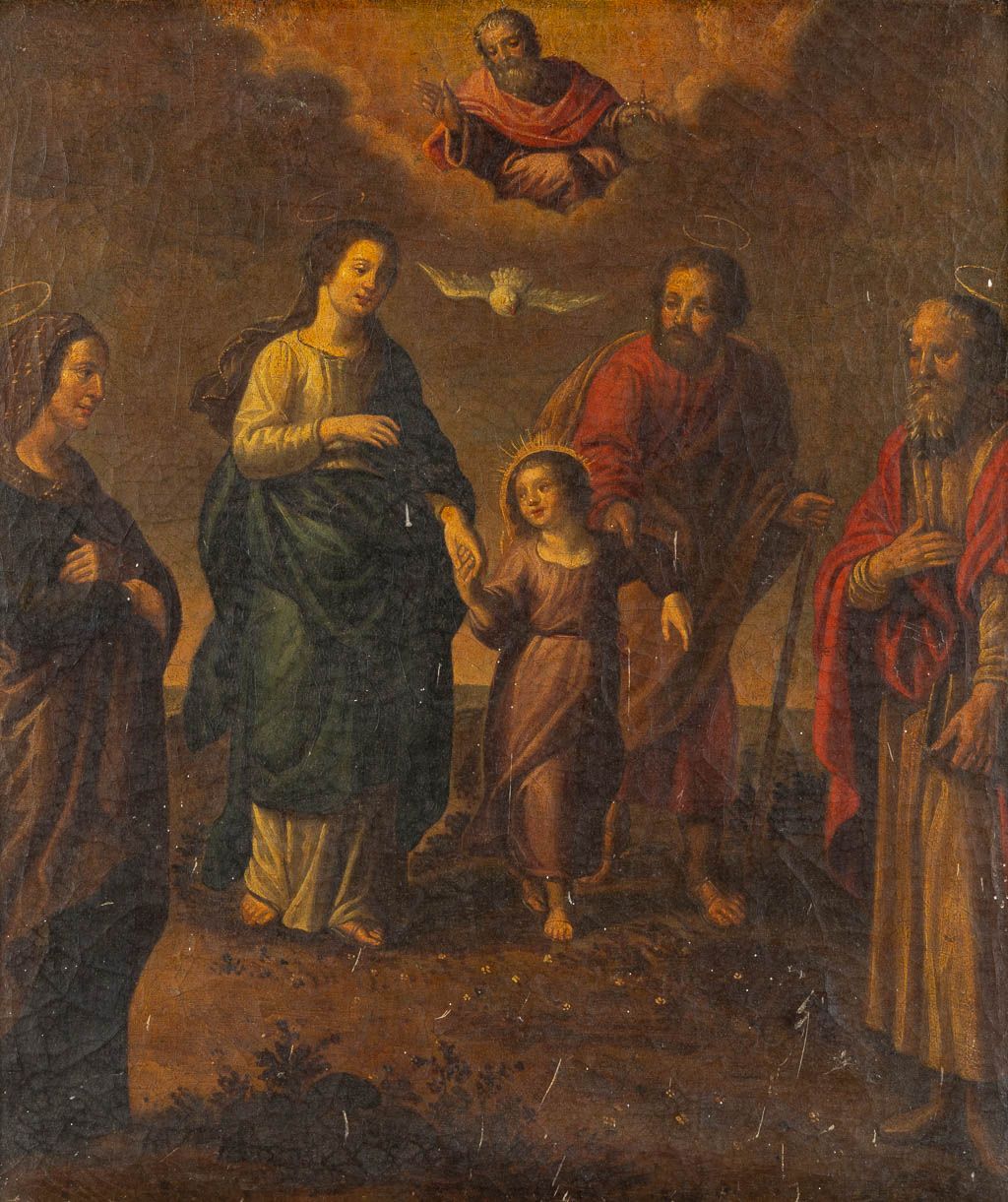 Null D'après Peter Paul Rubens, "Le retour de la Sainte Famille d'Egypte", huile&hellip;