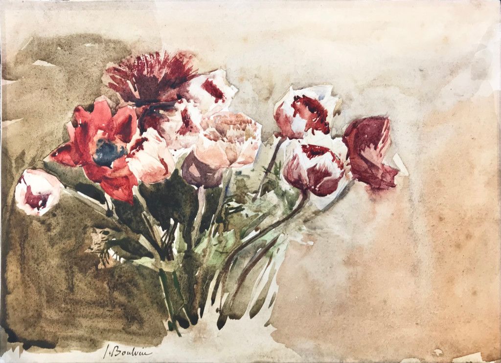 Null Jules BOULVIN (1855-1920)

« Bouquet de fleurs »

Aquarelle sur papier.

Si&hellip;