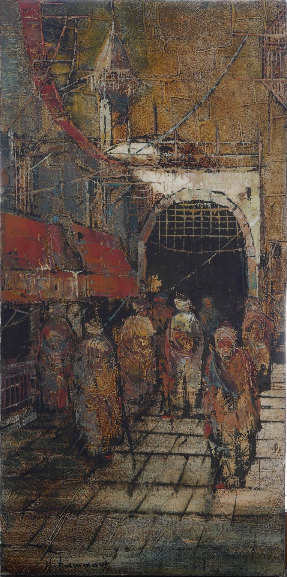 Null Haidar HAMAOUI (1937-2013)

"Scène de rue animée"

Huile sur toile

Signée &hellip;