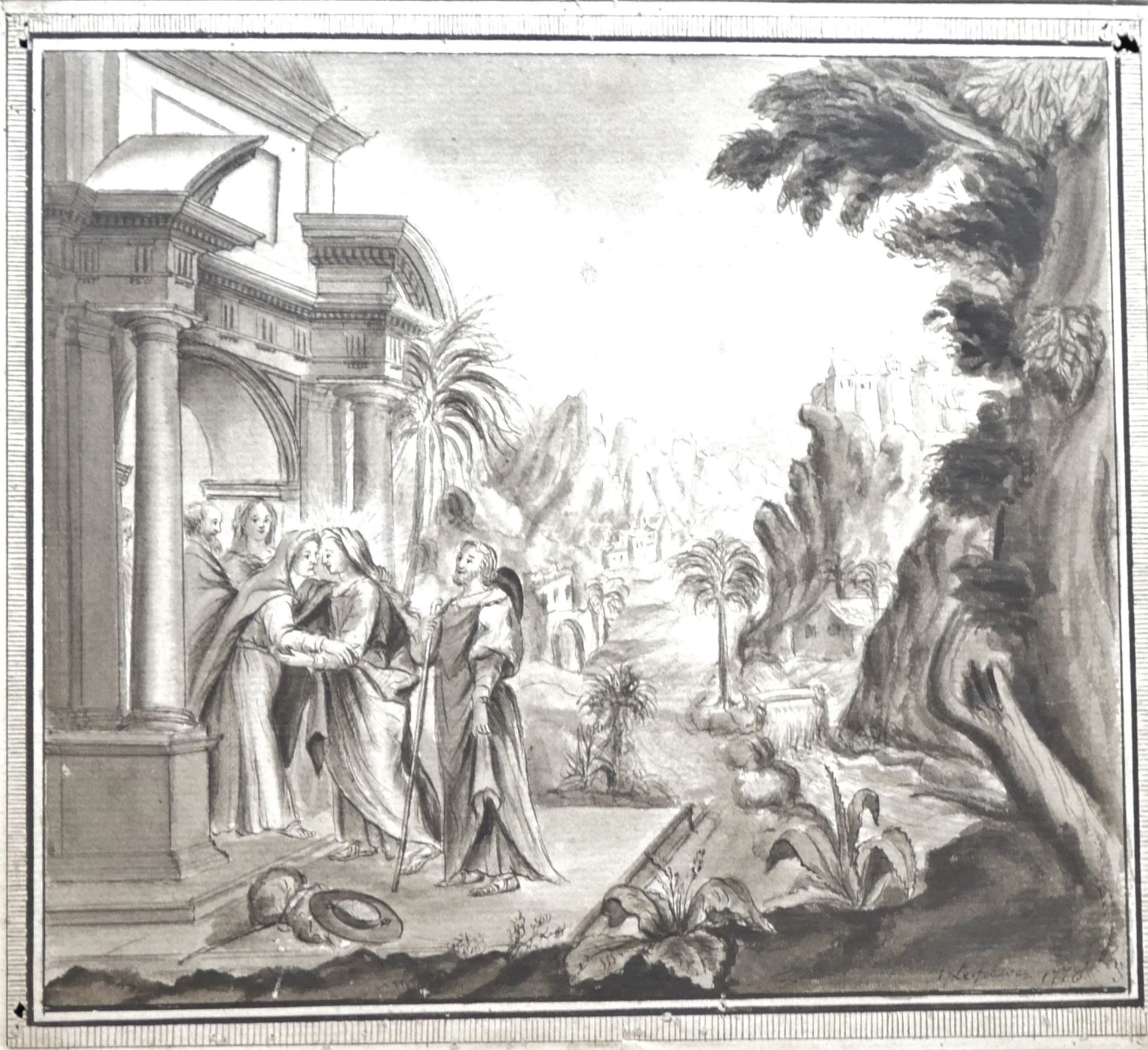 Null 
François LEFEBVRE (1747-1817), La rencontre de la Vierge et de Sainte-Elis&hellip;