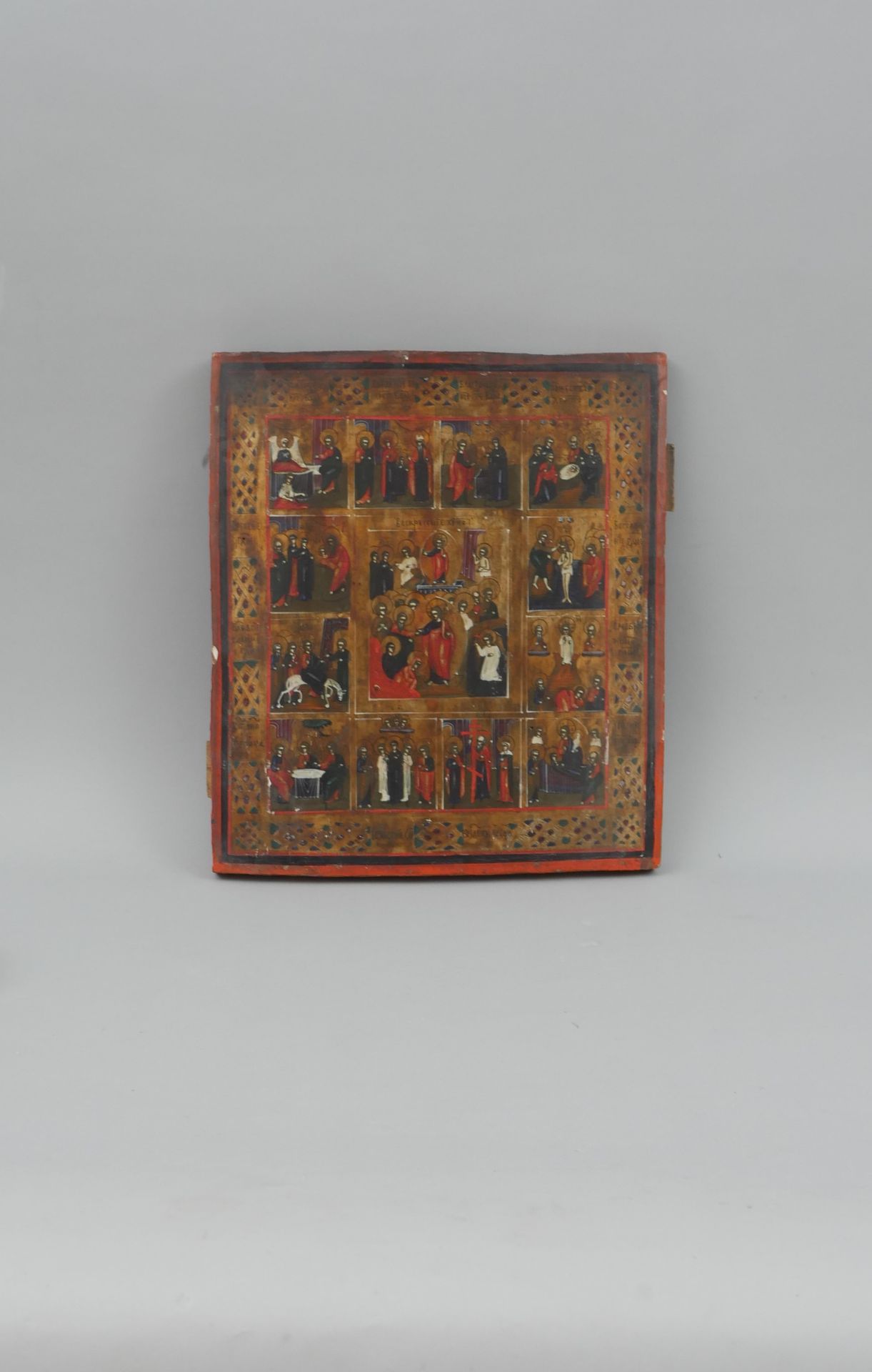 Null ICON of the twelve main feasts. Tempera on wood. Russian school of the late&hellip;