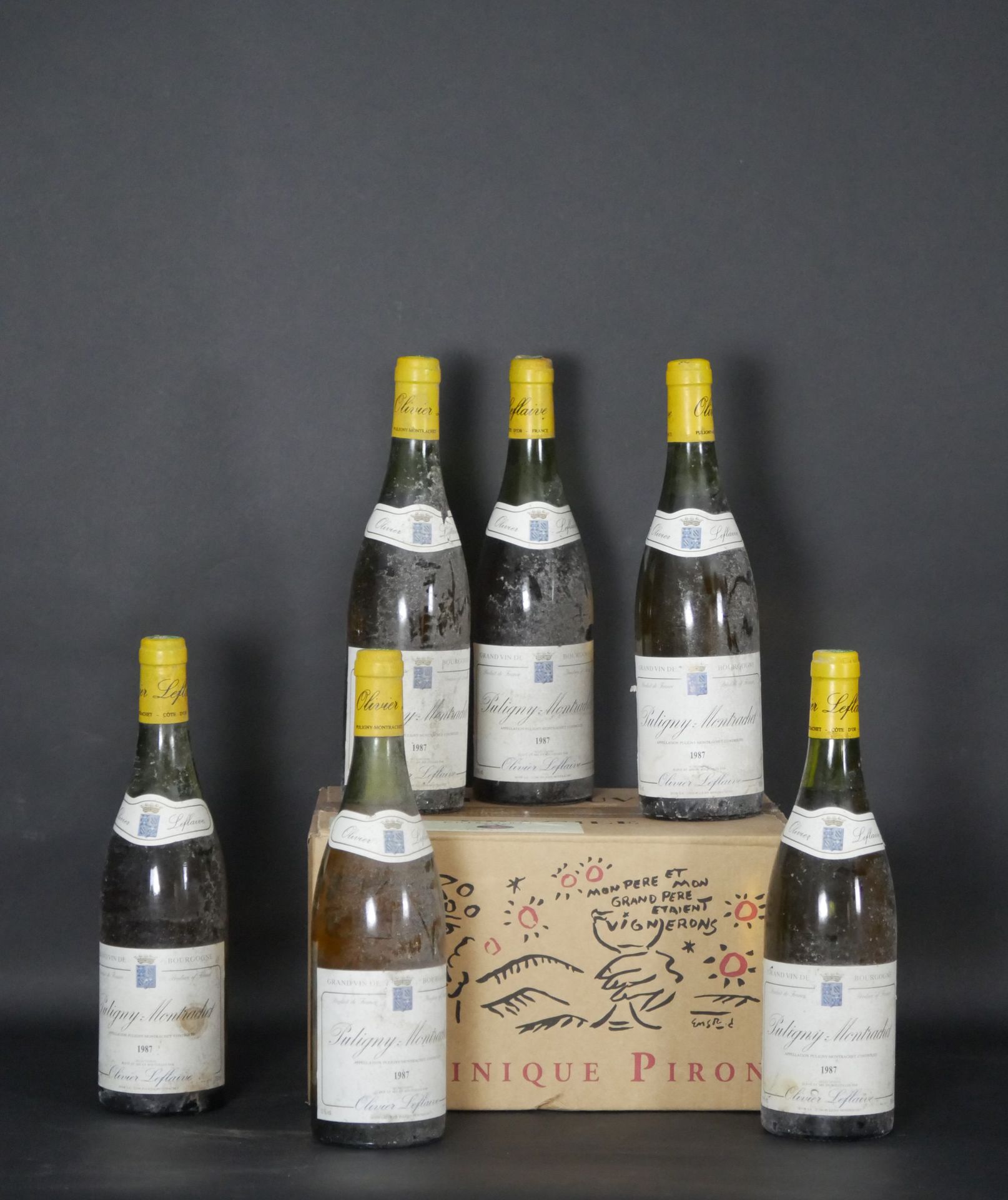 Null PULIGNY-MONTRACHET. Olivier Leflaive. SIX BOTTLES of 1987, including two bo&hellip;