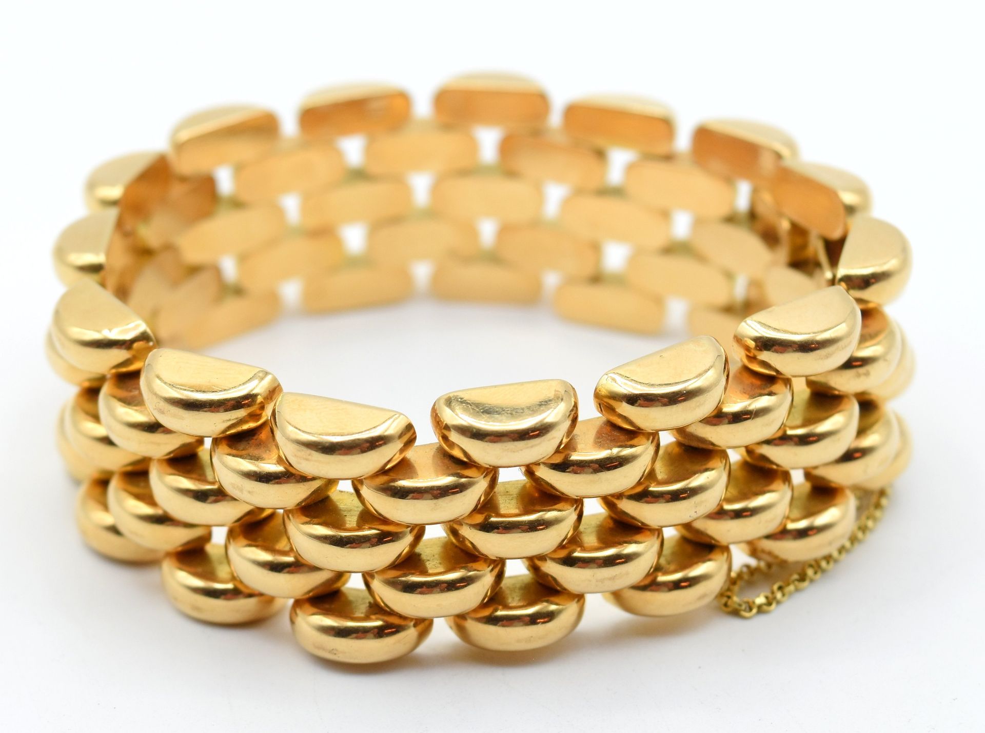 Null Bracelet en or jaune 18 ct (chaînette de sûreté) - 65.7 g (19 cm) \nBeschri&hellip;