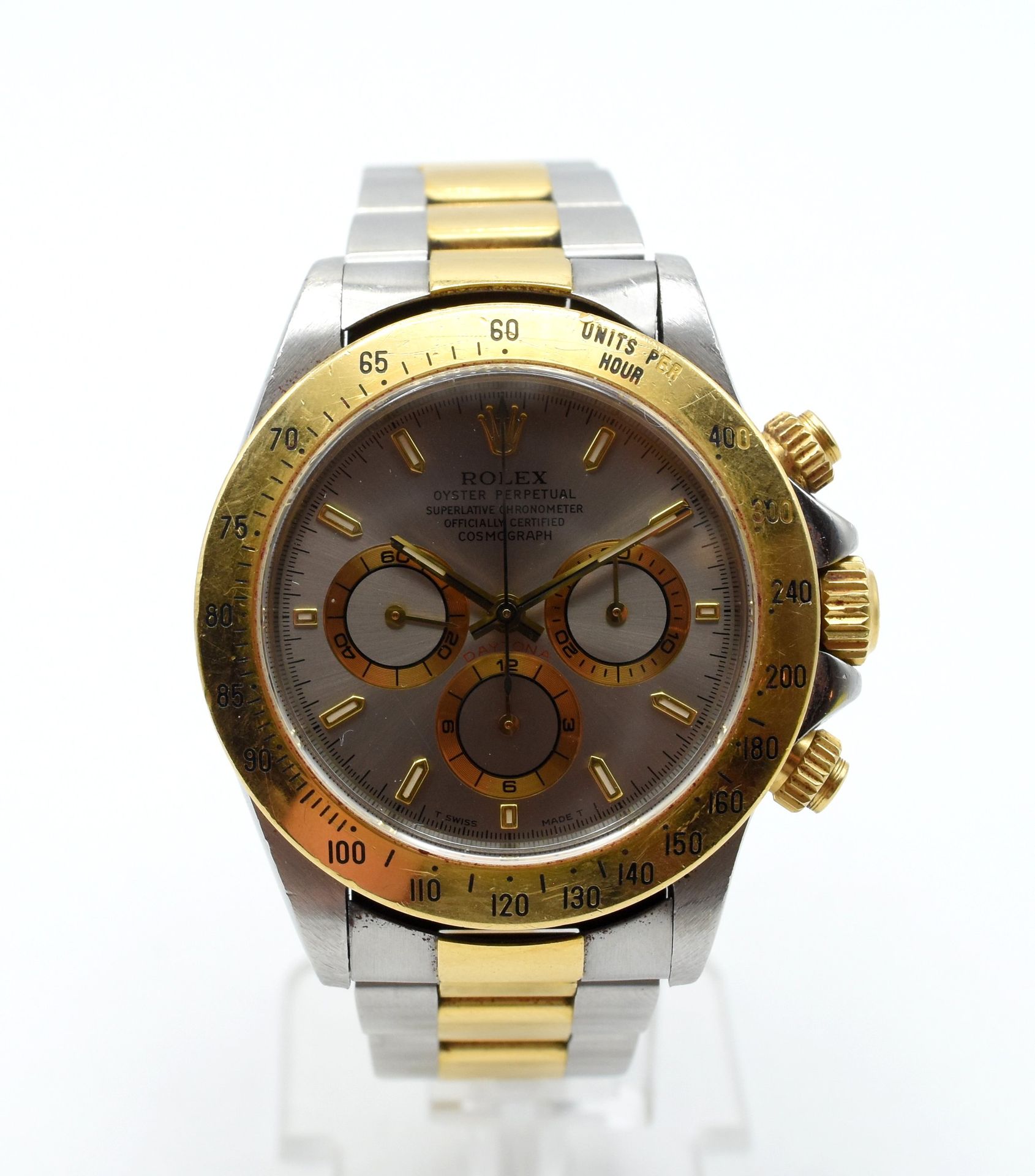 Null Bracelet-montre homme en or et acier ROLEX Daytona automatique (abîmé, grif&hellip;