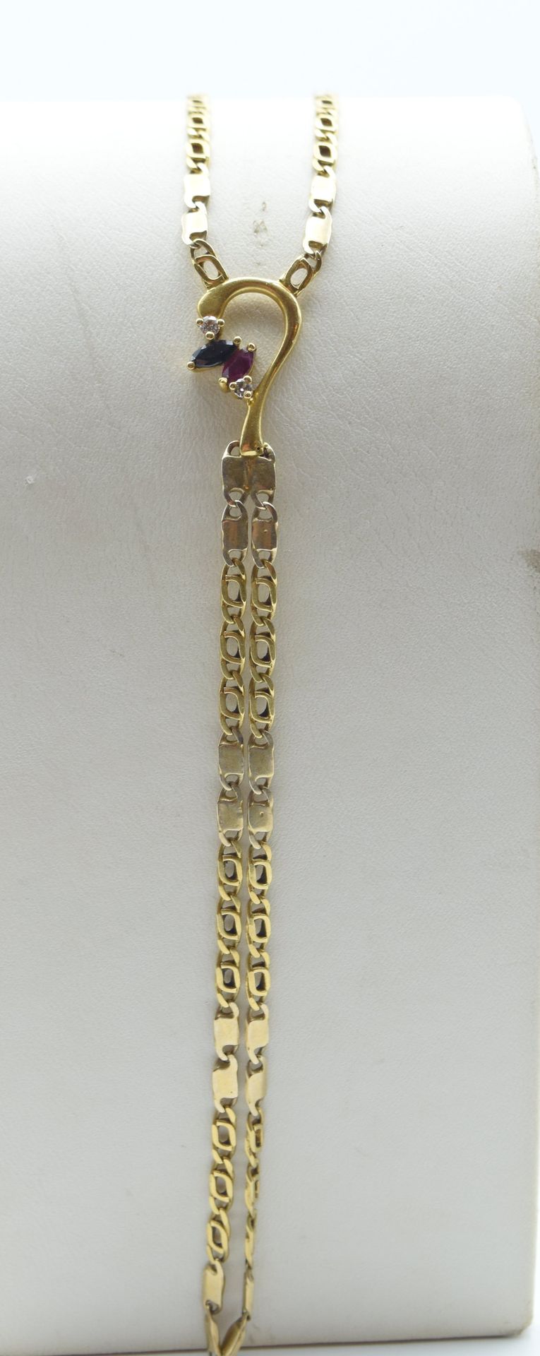 Null Armband/Schmuckstück aus 18 kt Gelbgold mit 2 Brillanten +/- 0,04 ct (Farbs&hellip;