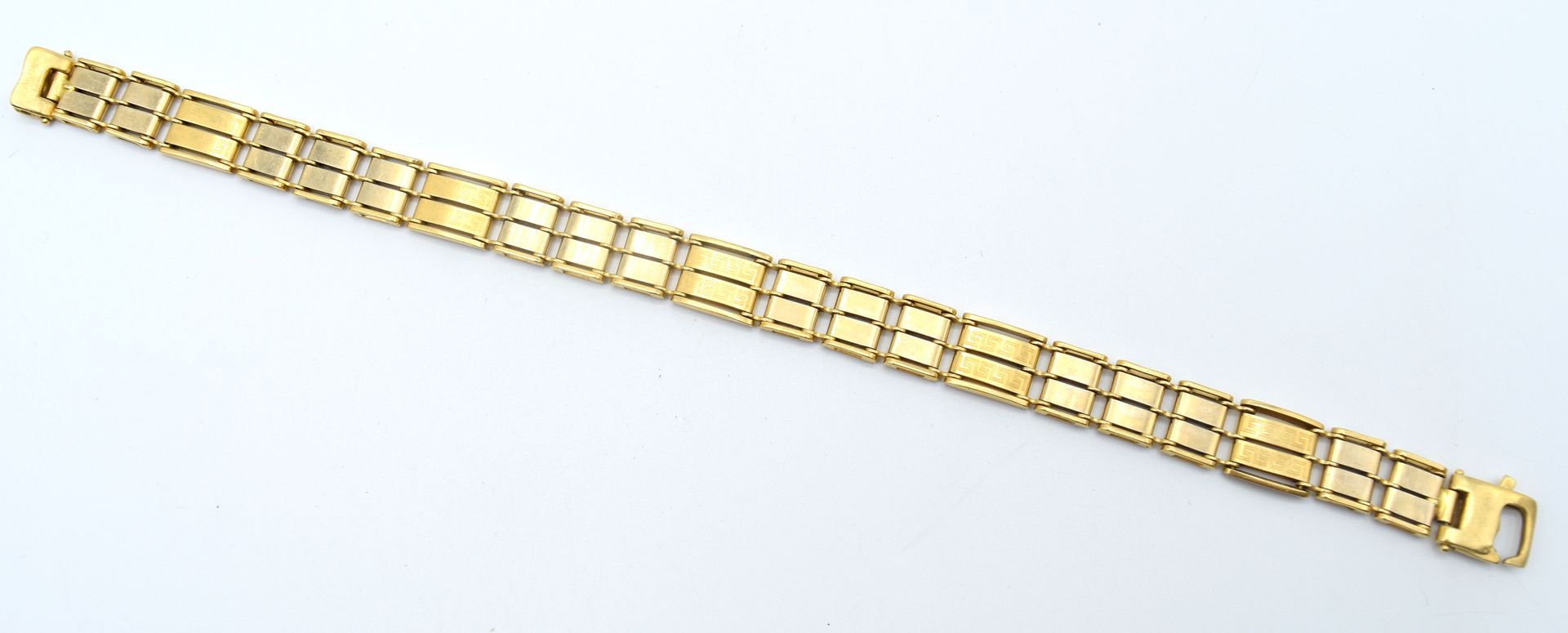 Null Bracelet en or jaune et blanc 18 ct - 27.6 g (21 cm) 

NL :

 Armband in 18&hellip;
