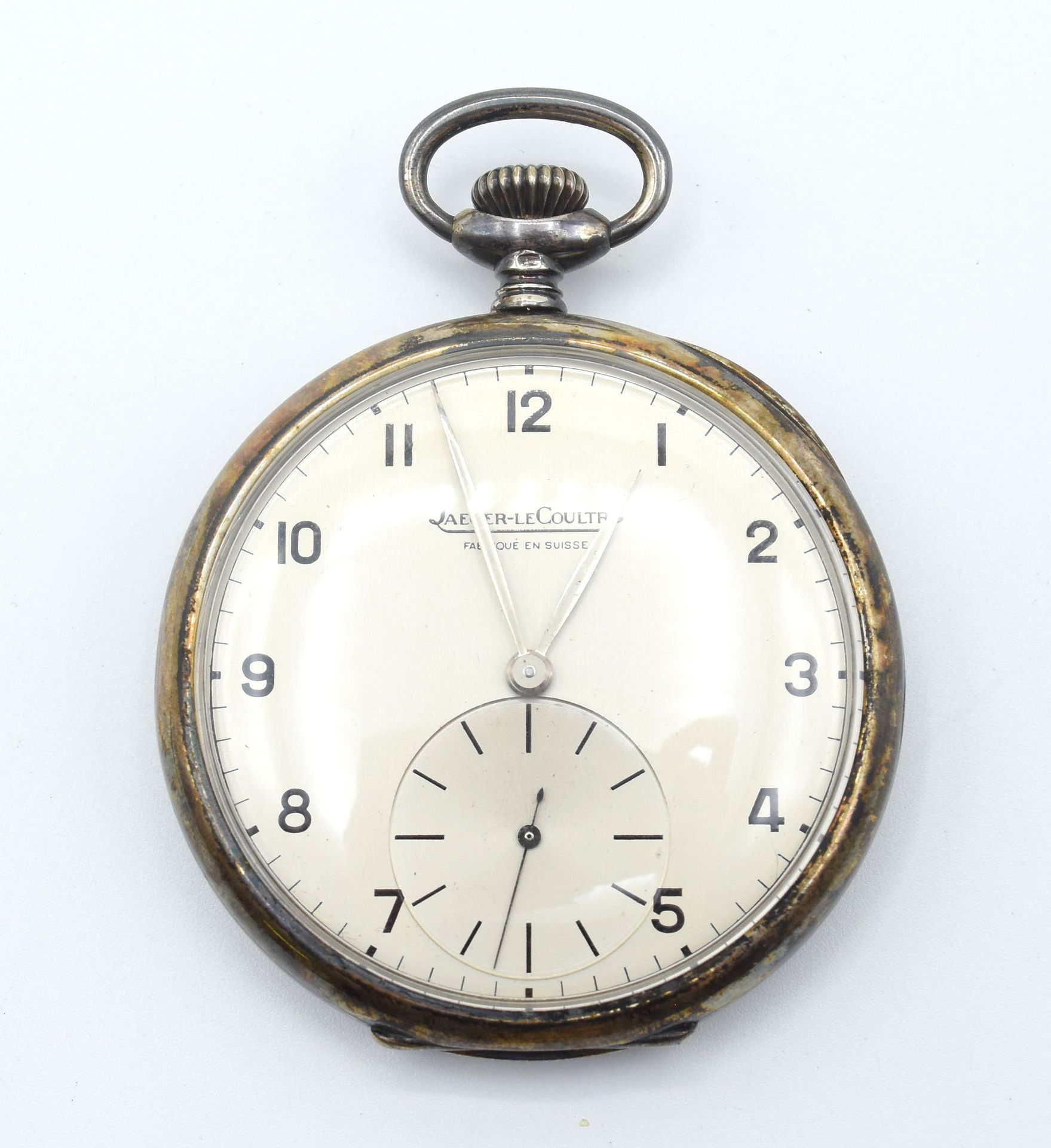 Null Reloj de bolsillo de plata JAEGER-LeCOULTRE con 2 cubetas (personalizado, d&hellip;