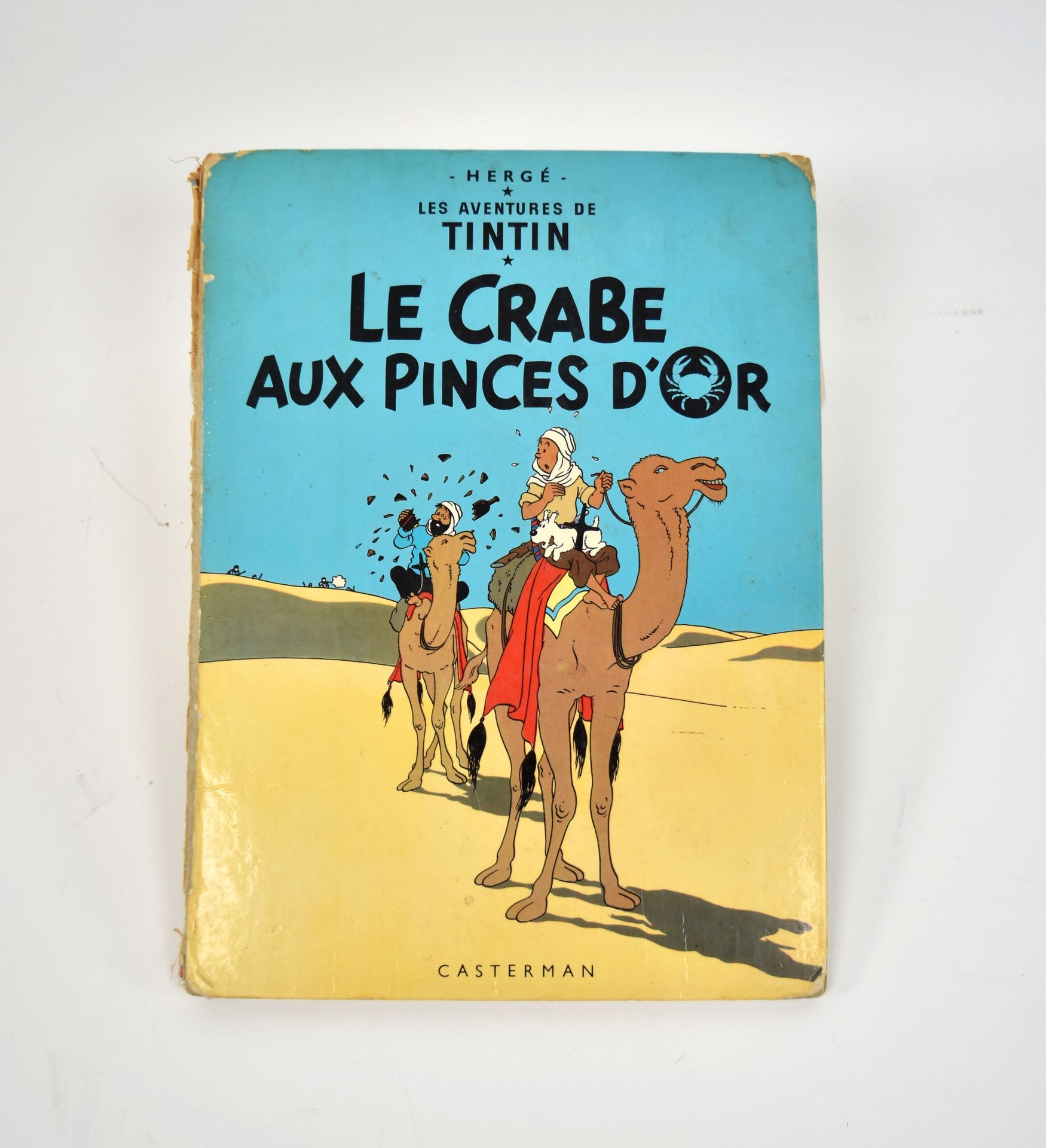 Null Album de Hergé: "Tintin et le crabe aux pinces d'or" avec dessin et dédicac&hellip;