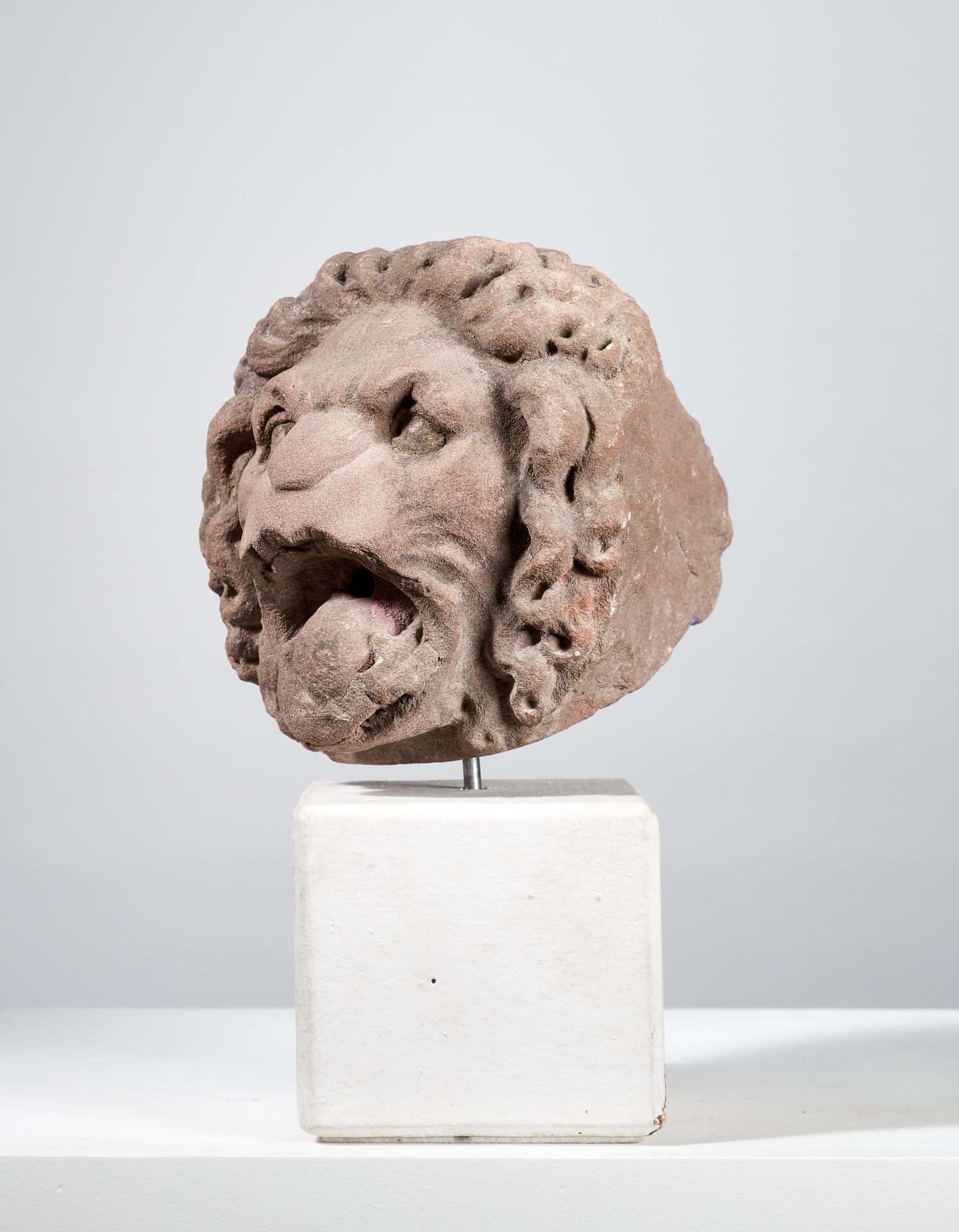 Null LION'S HEAD

England, 16th century 

In sculpted pink sandstone, socled.

H&hellip;