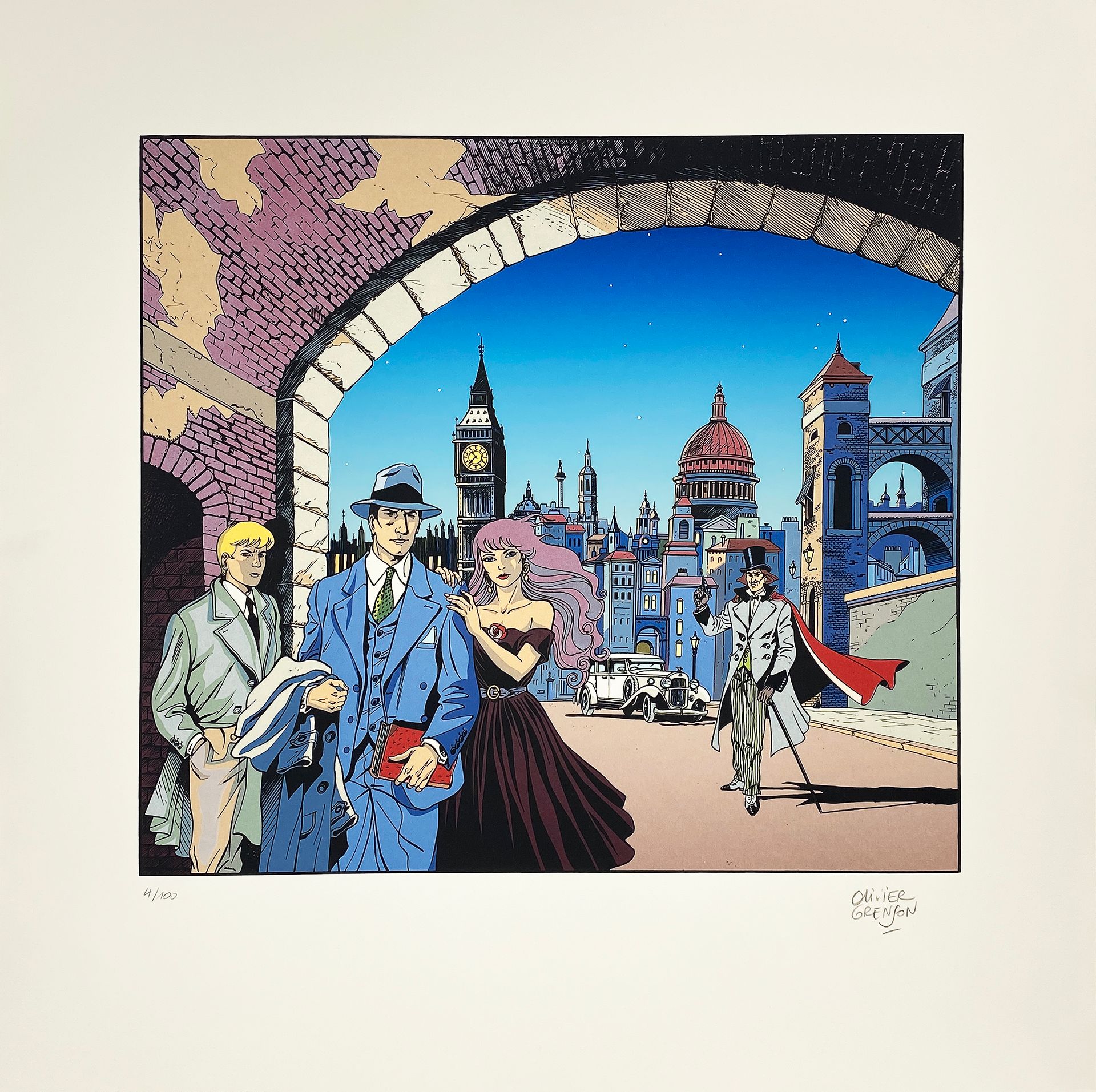 Null 
GRENSON - Carland Cross - "London". 

Serigraphy 20 passages colors on pap&hellip;