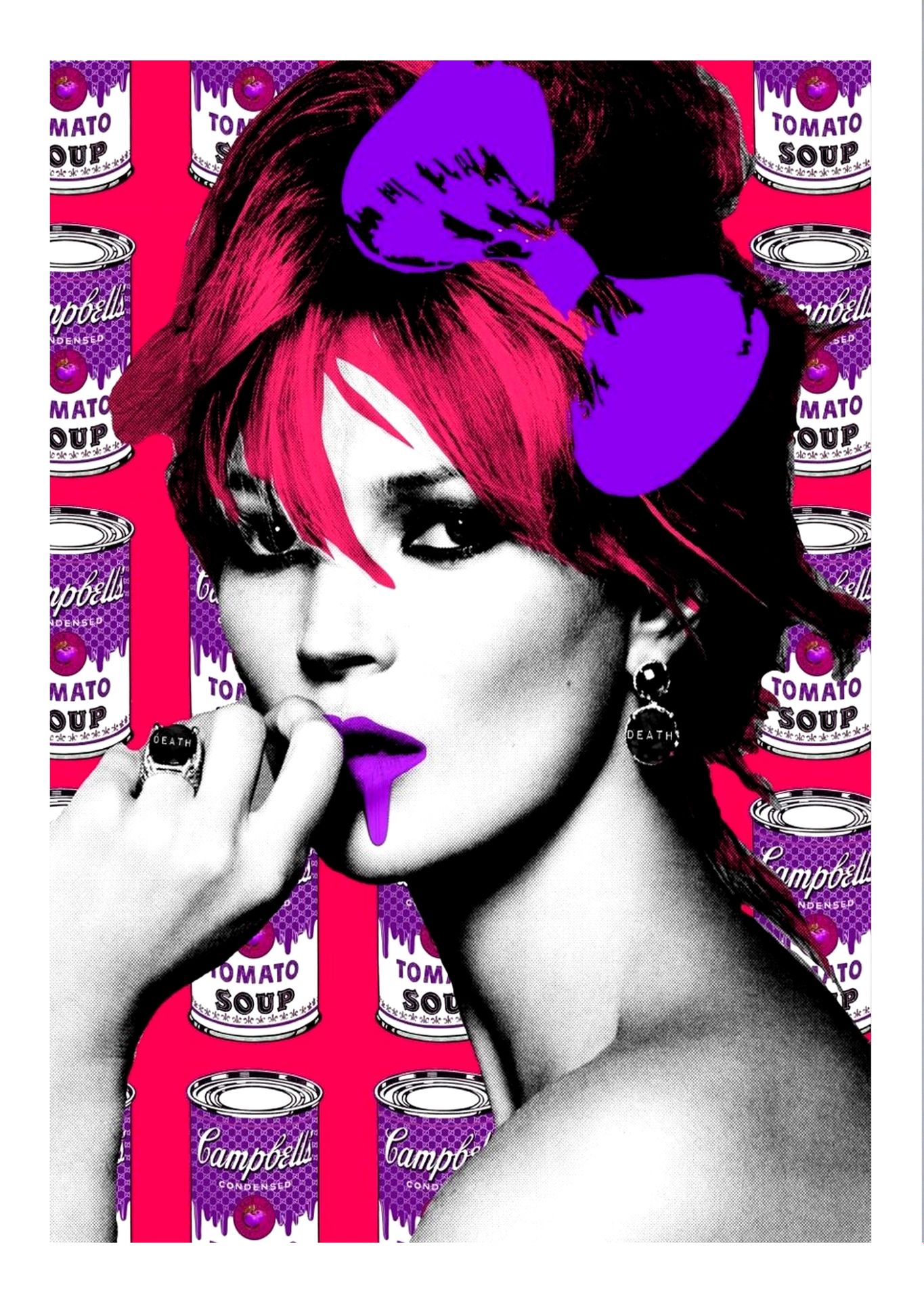 Null 
DEATH NYC - "Kate Moss Soup Purple 2015"。 
限量100张，用240gr艺术纸印刷。 
由艺术家压印、签名和&hellip;