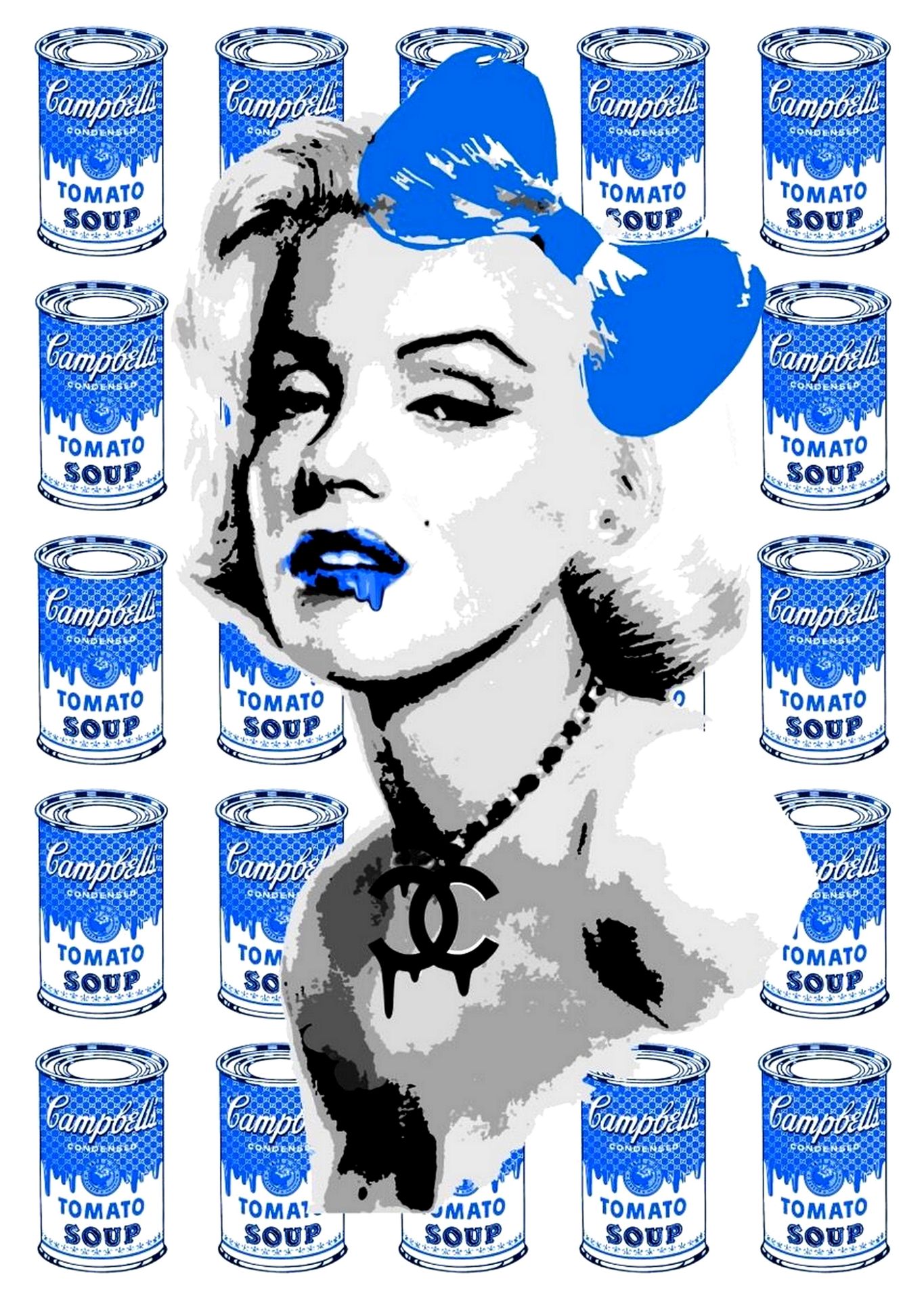 Null 
DEATH NYC - "Monroe Soup Blue 2013." 
Limited edition of 100 prints on 240&hellip;