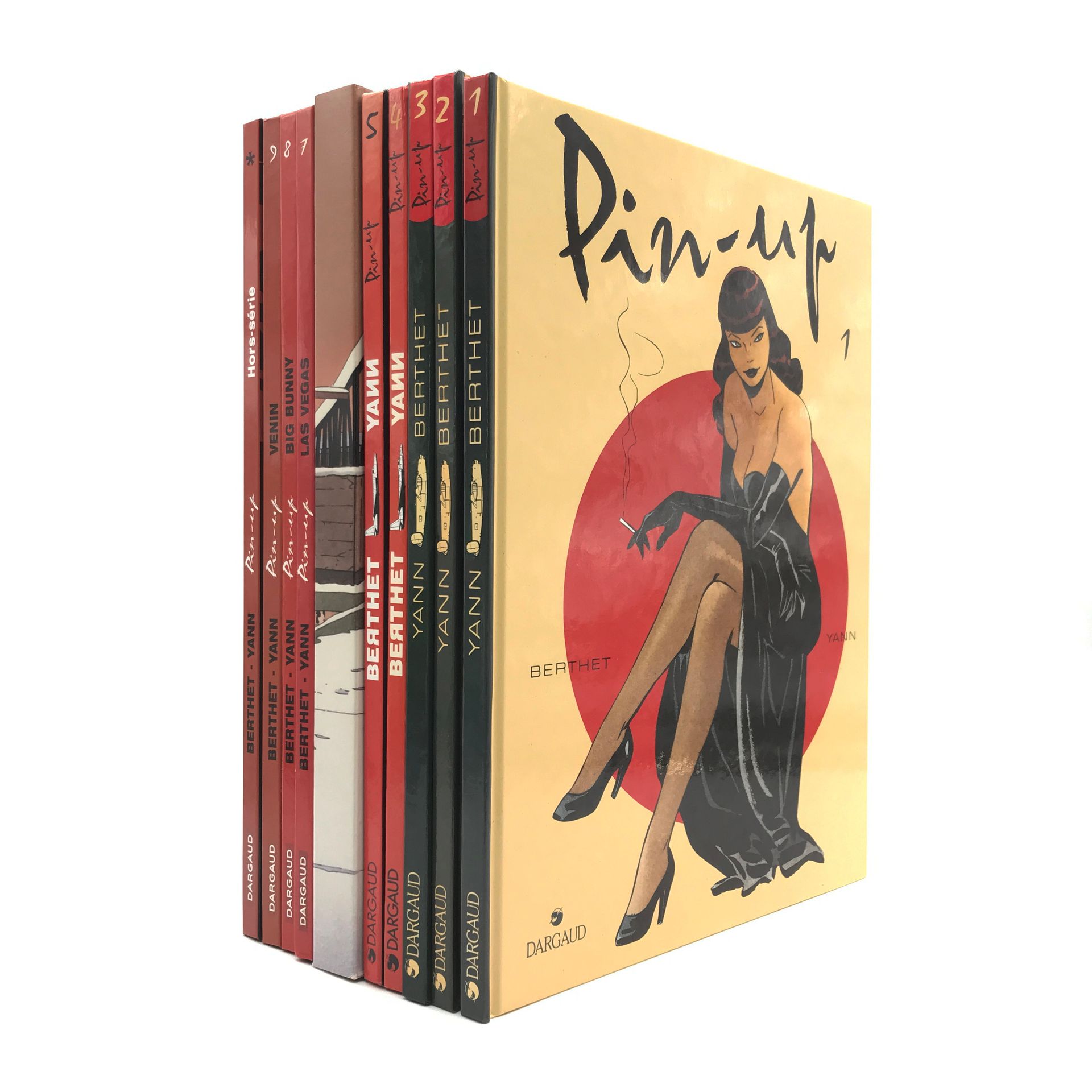 Null BERTHET - " Pin-up " - Set of 10 albums in EO (volumes 1 to 9 + Hors série)&hellip;