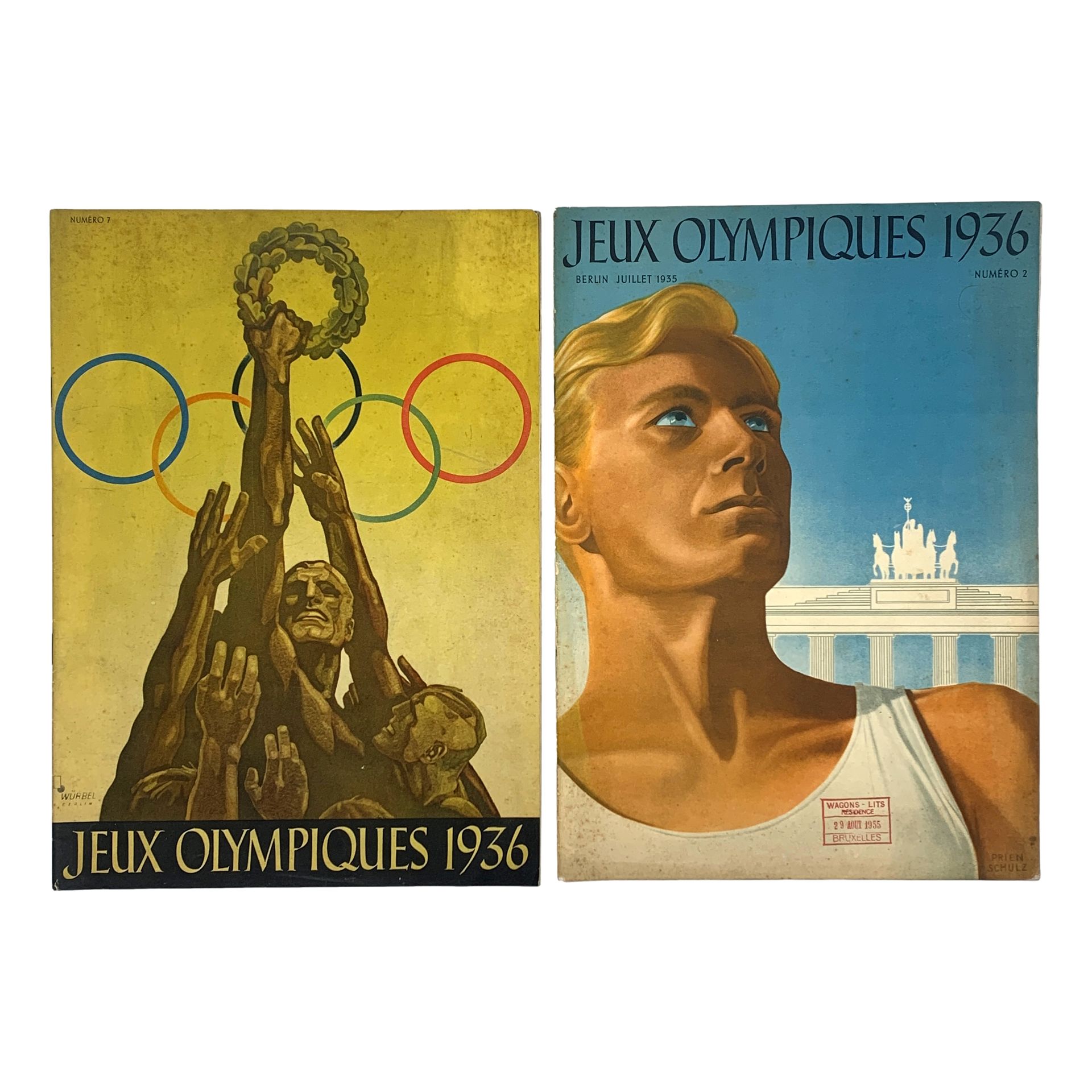 Null “JEUX OLYMPIQUES 1936” - Ensemble des numéros 1 et 2 de la revue publiée pa&hellip;