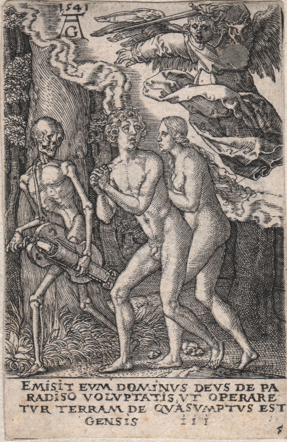 Heinrich Aldegrever (1501-1555) Heinrich Aldegrever (1501-1555) - 被逐出天堂/描述。 死亡的力&hellip;
