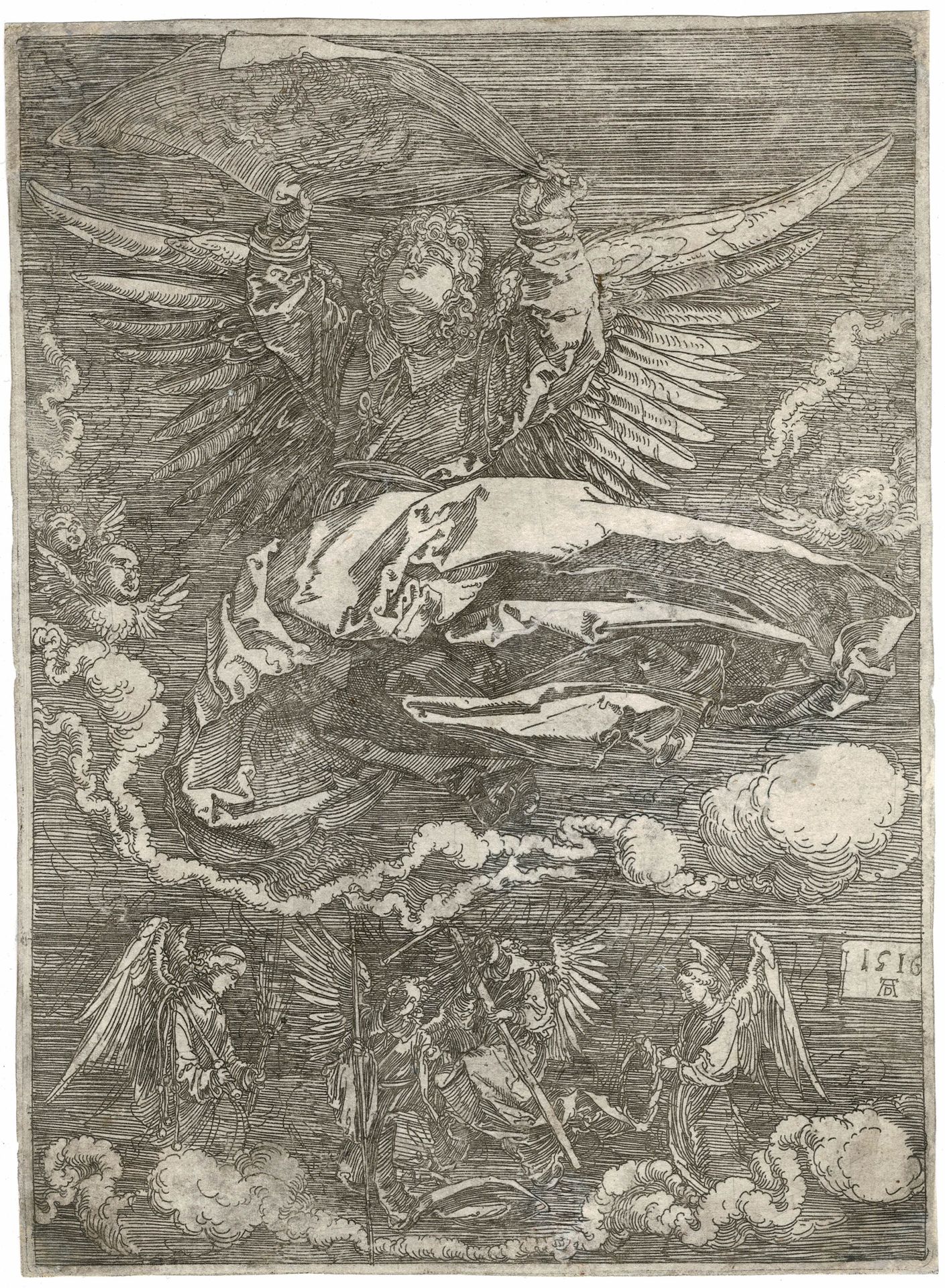 Albrecht Dürer (1471-1528) Alberto Durero, Sudario de Santa Verónica, Aguafuerte&hellip;