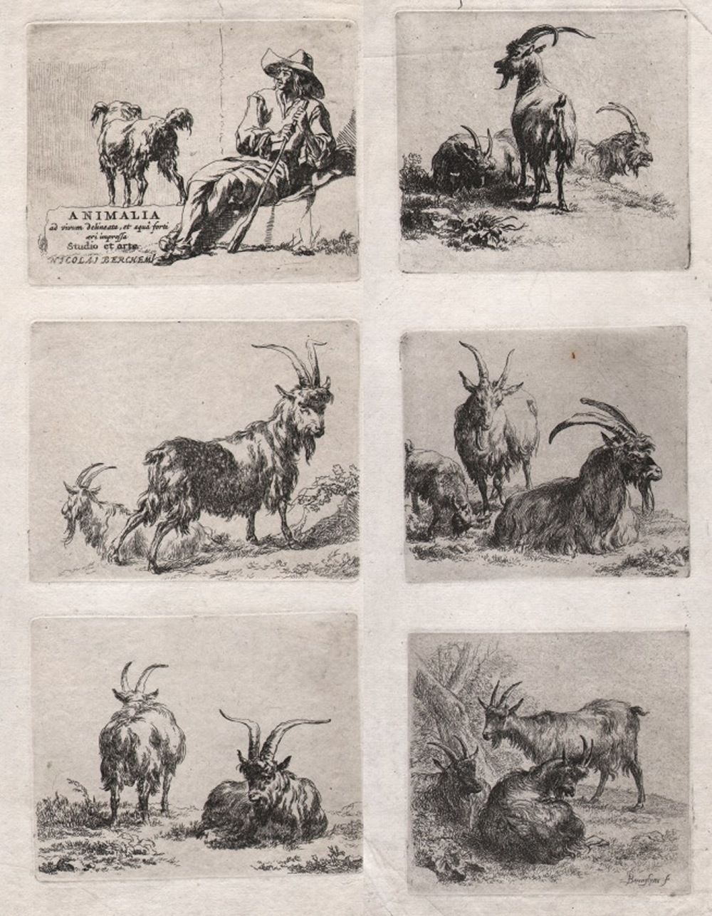 Nicolaes berchem (1635-1683) Nicolaes berchem (1635-1683) - Animalia, primeros e&hellip;